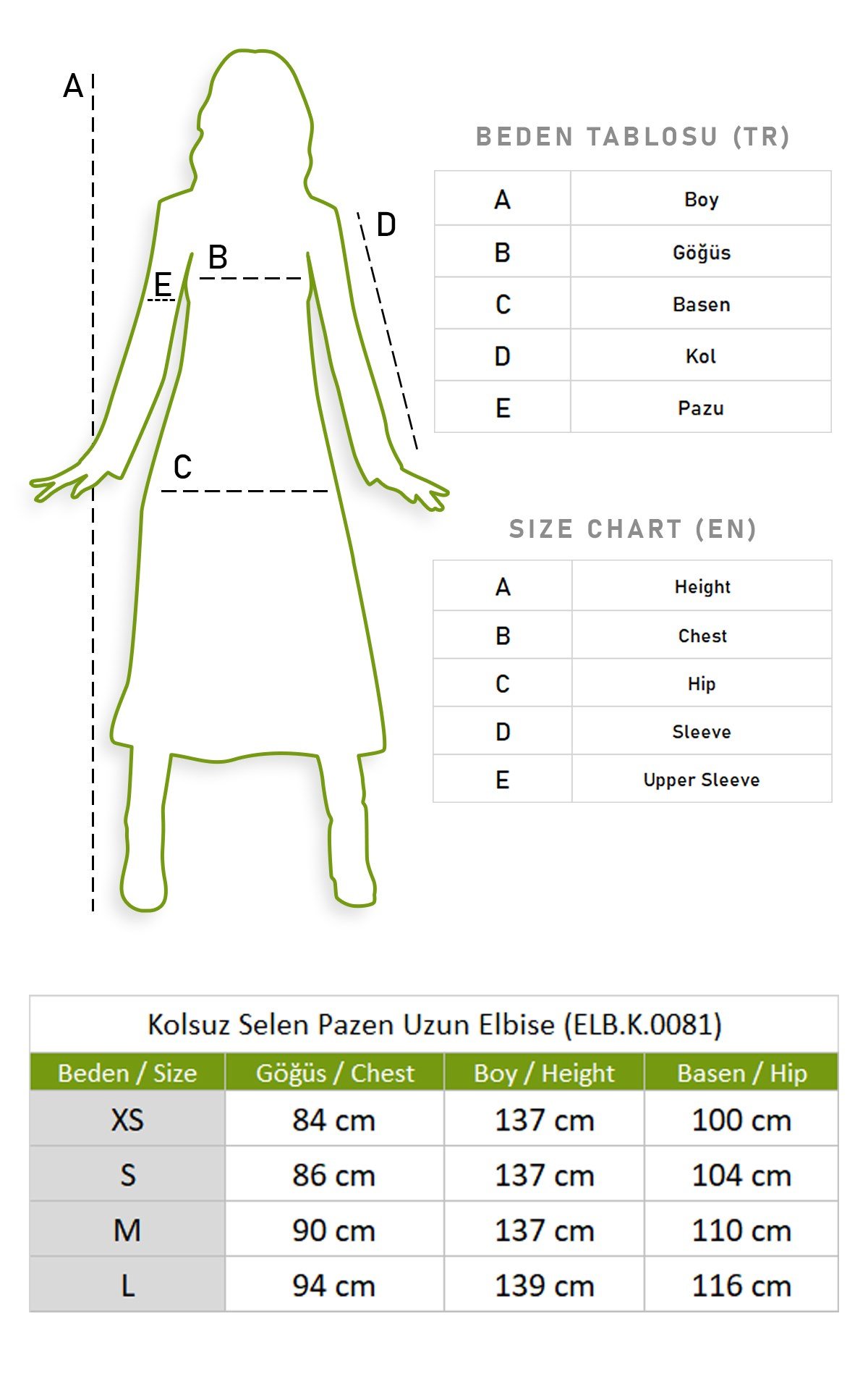Kolsuz Selen Pazen Uzun Elbise Çıtır Desen Siyah Syh