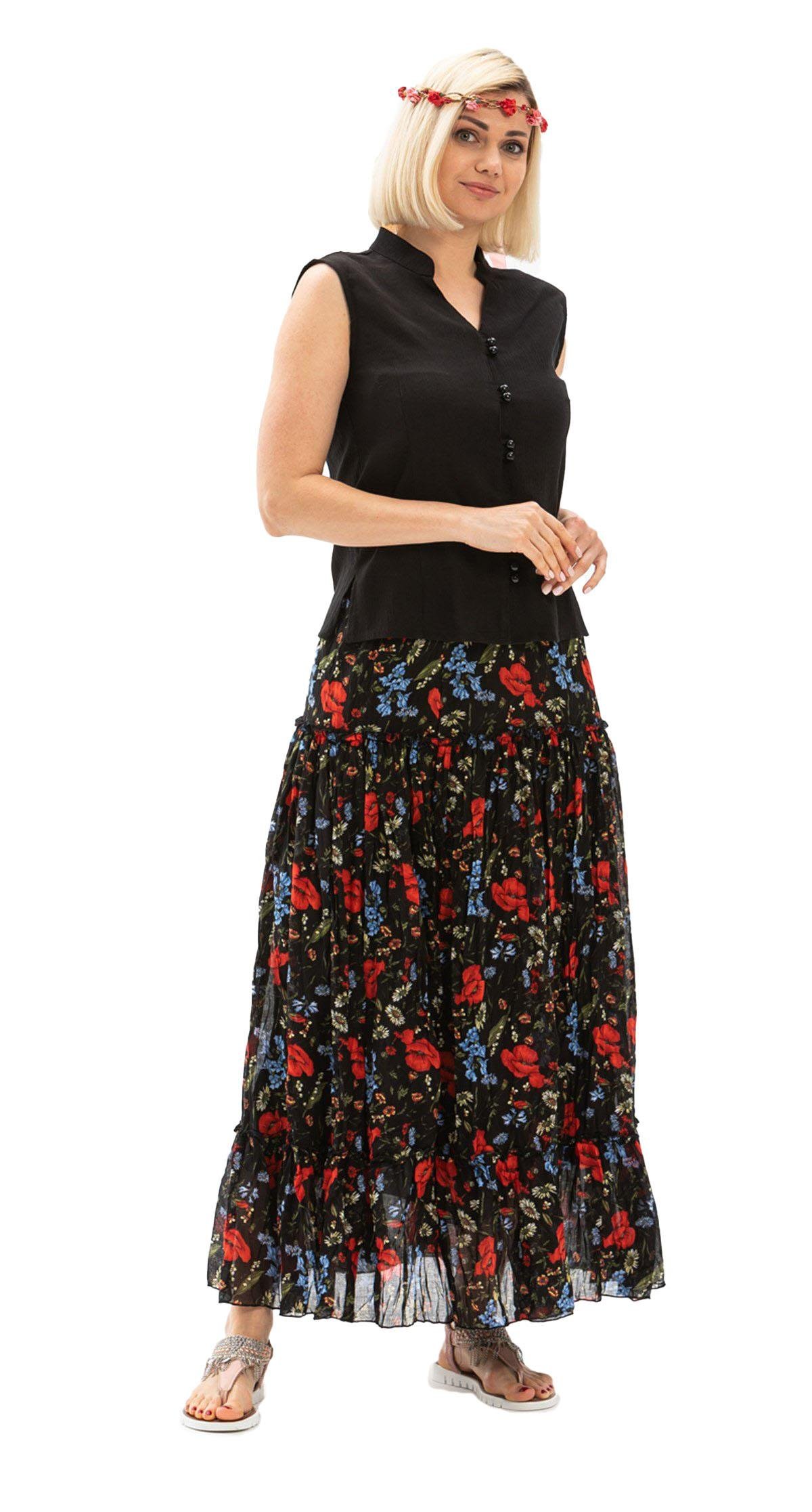 Kolsuz Şile Bezi Arzu Bluz Siyah Syh