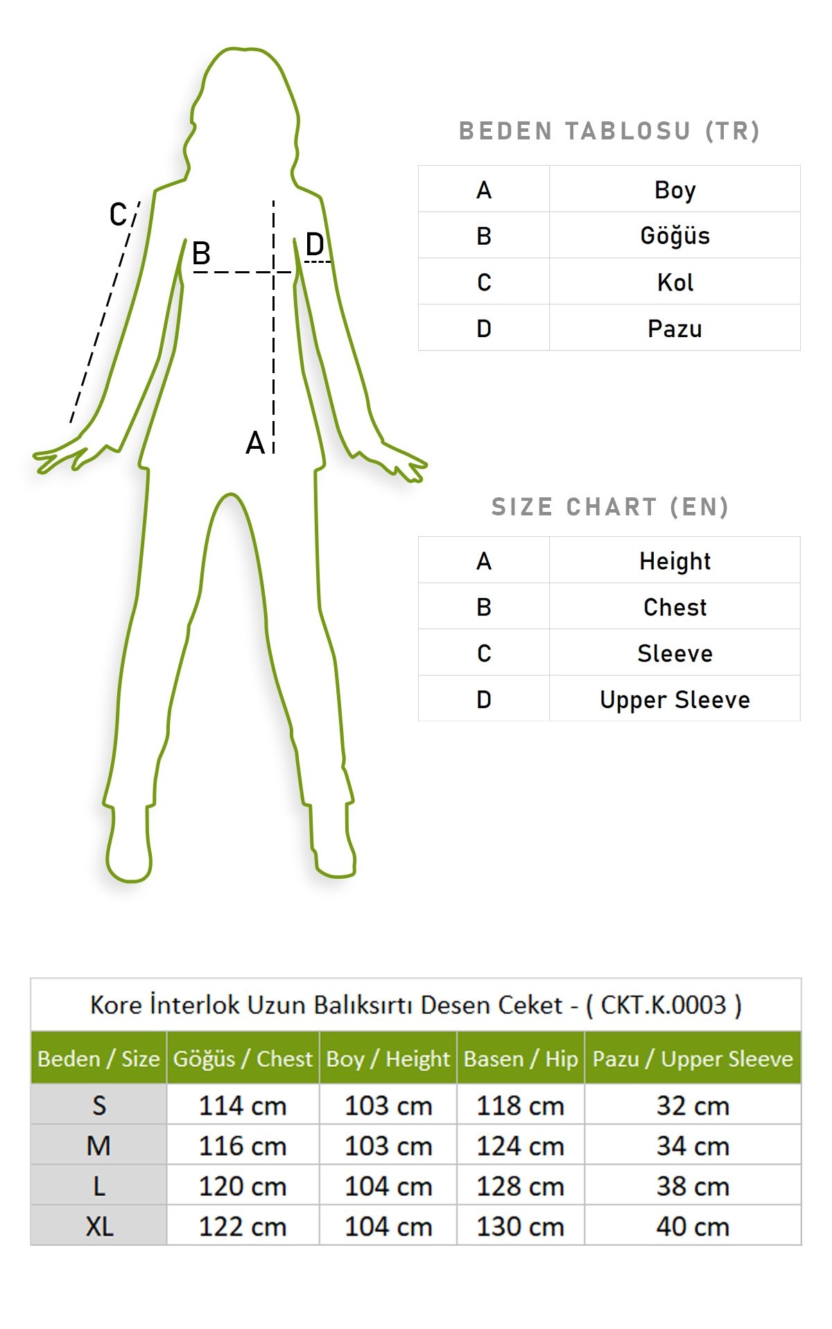 Korean İnterlock Long Jacket Gray