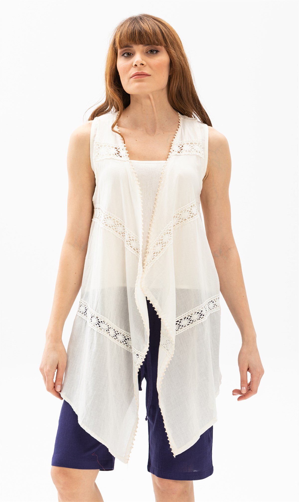Sile Cloth Beach Vest Cream