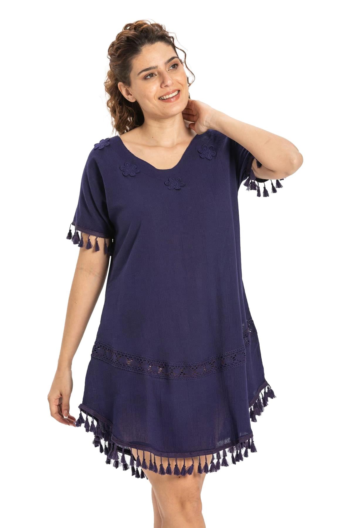 Meltem Sile Fabric Tunic Purple
