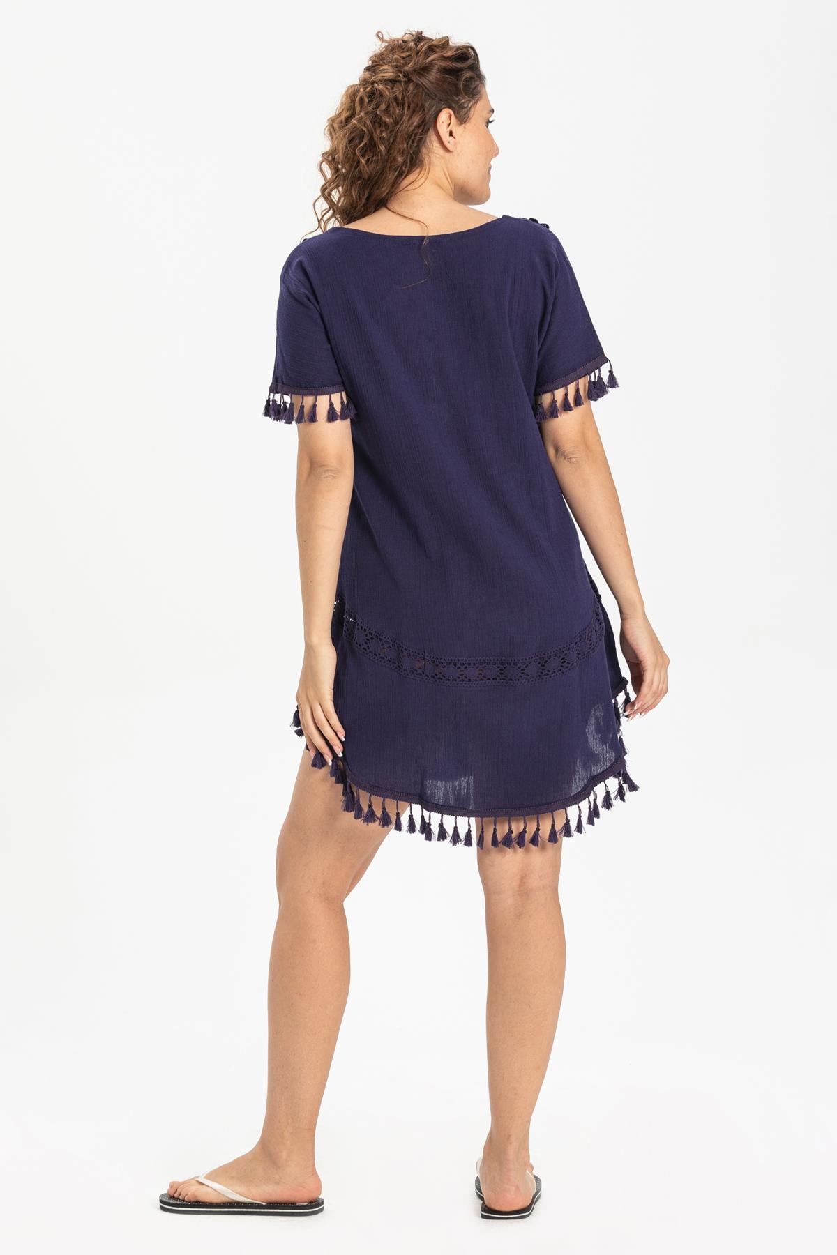 Meltem Sile Fabric Tunic Purple