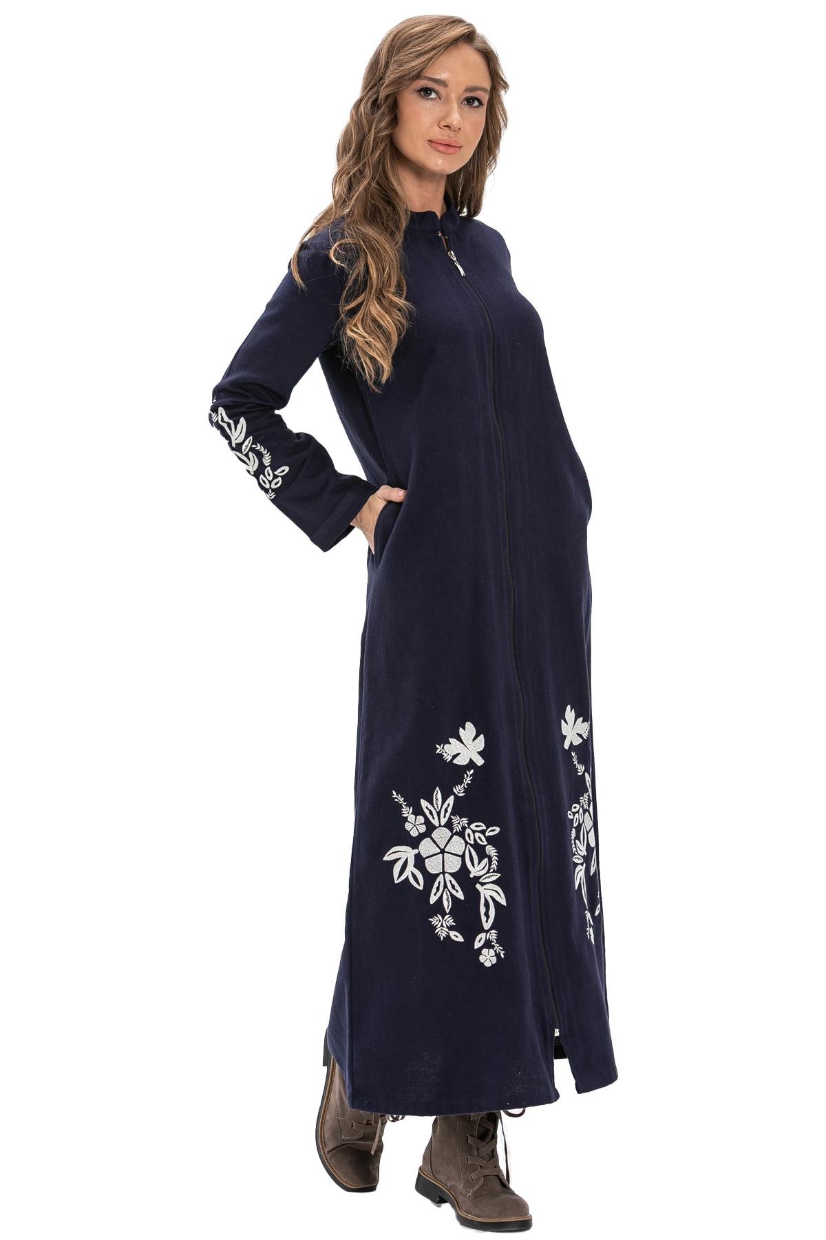 Nisa Pazen Sonbahar ve Kışlık Ferace Lacivert Lcvt