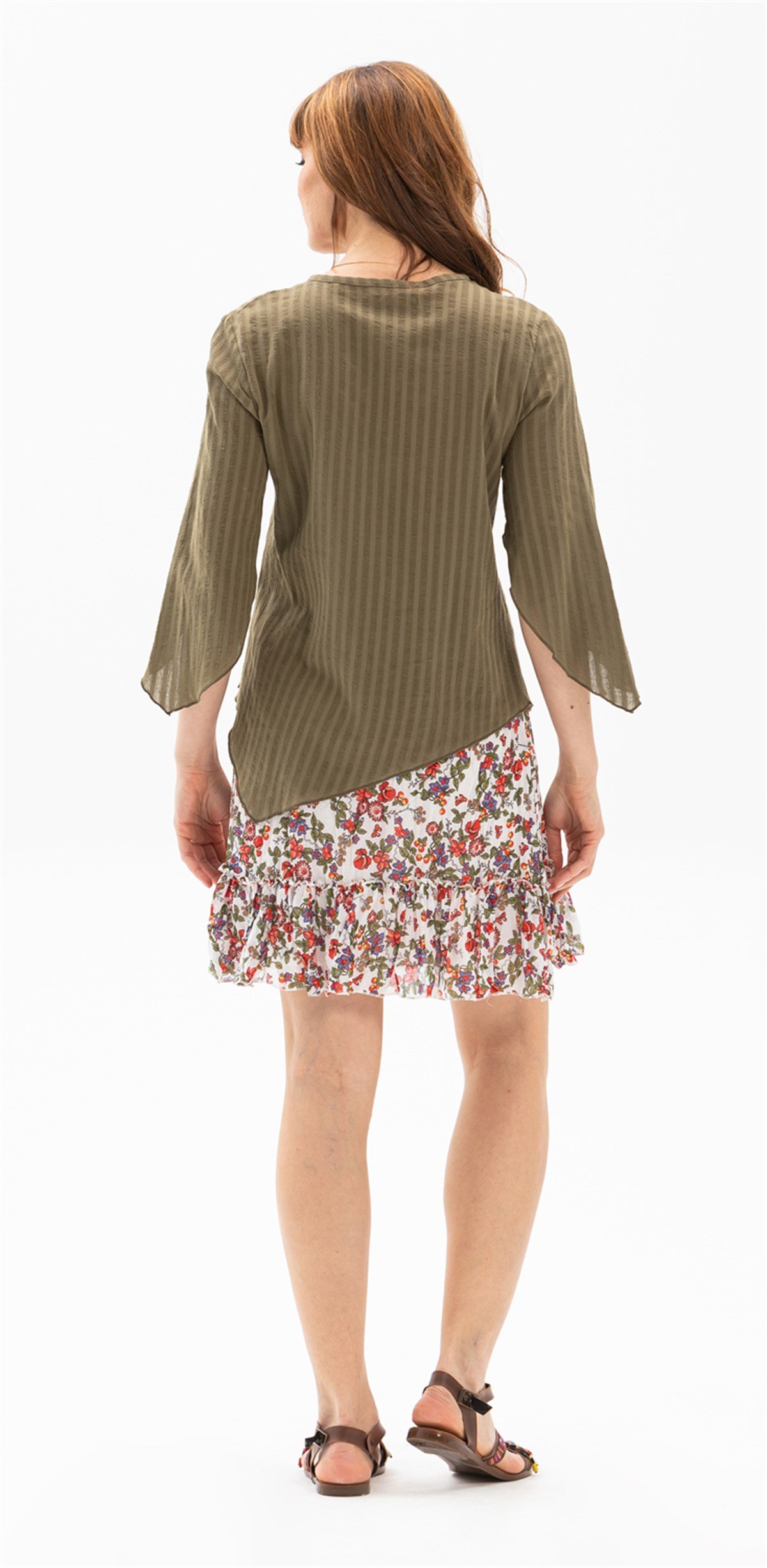 Rodos Gofre Bluz Haki