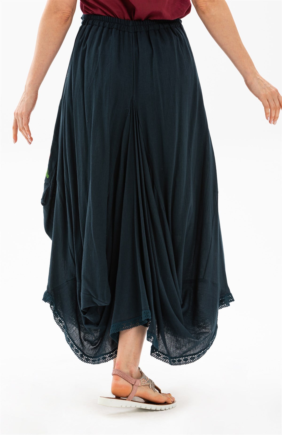 Rumeli Skirt Petrol Colour