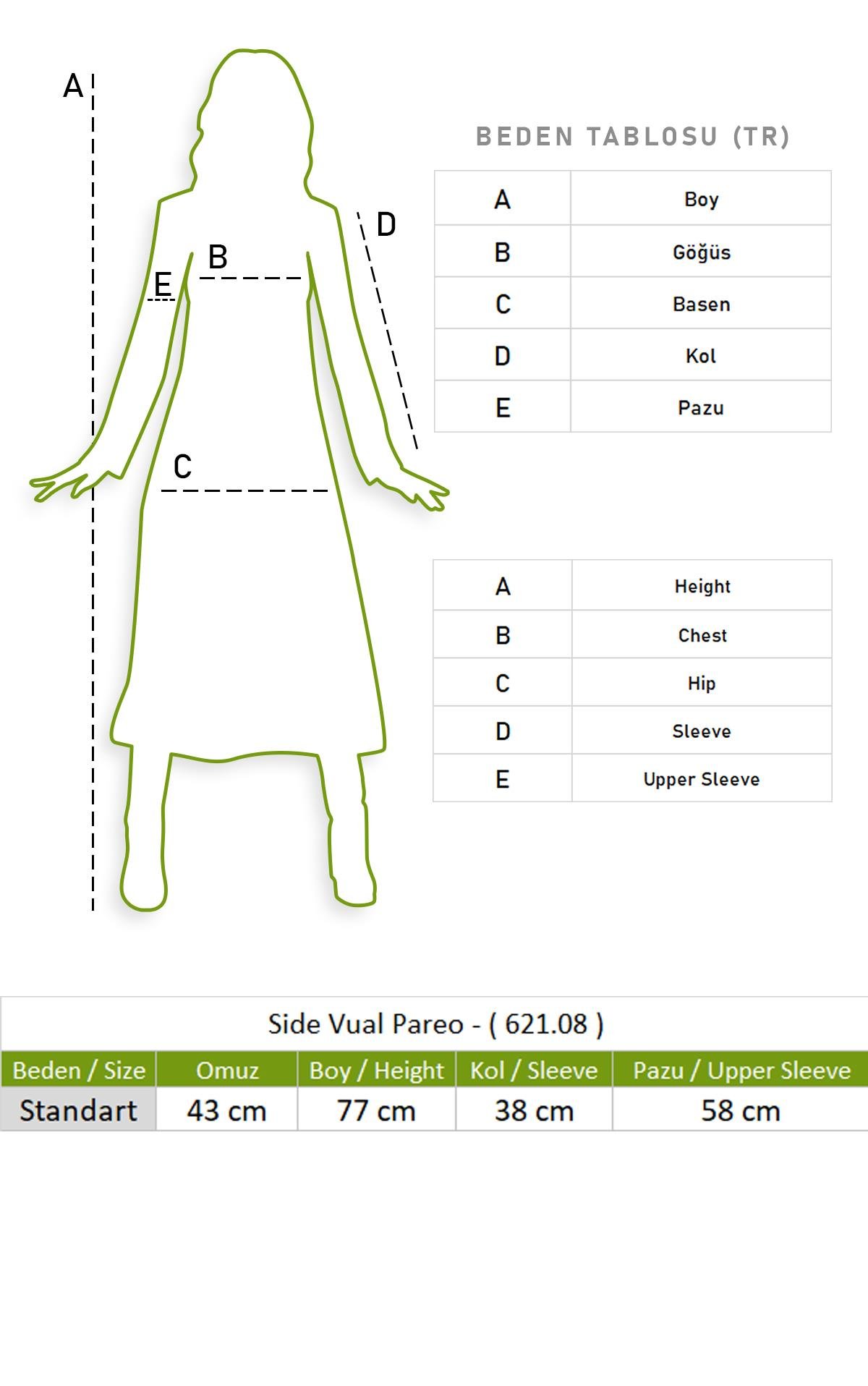 Side Vual Pareo Beyaz 6197