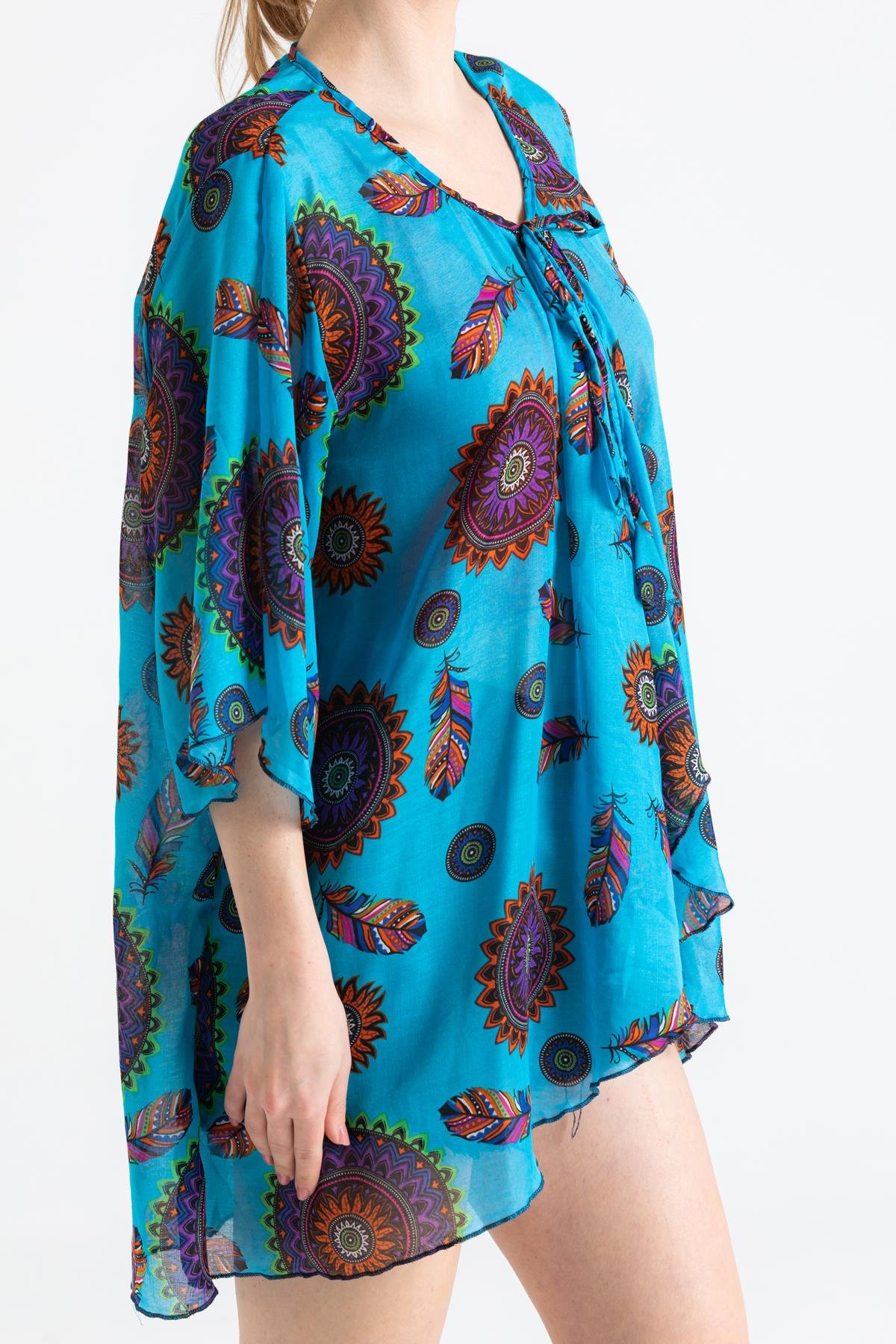 Side Vual Pareo Turkuaz 6196