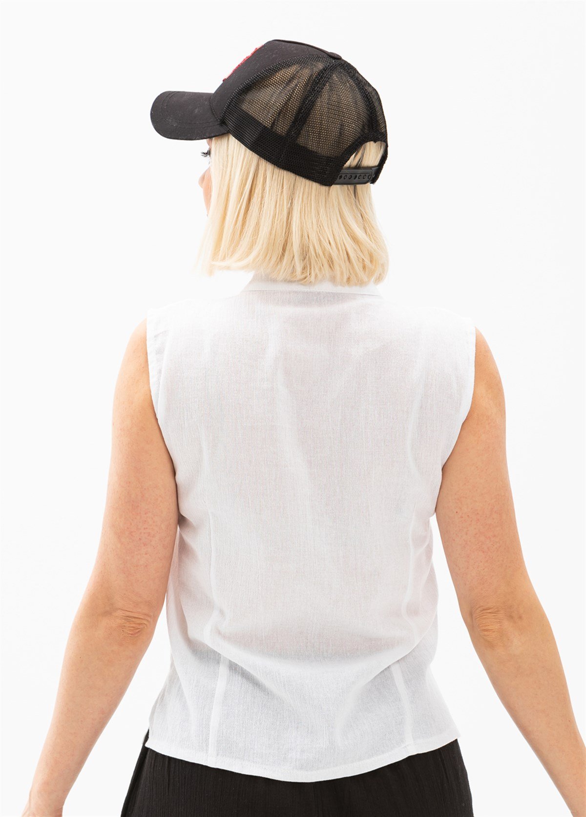 Şile Bezi Arzu Bluz Beyaz