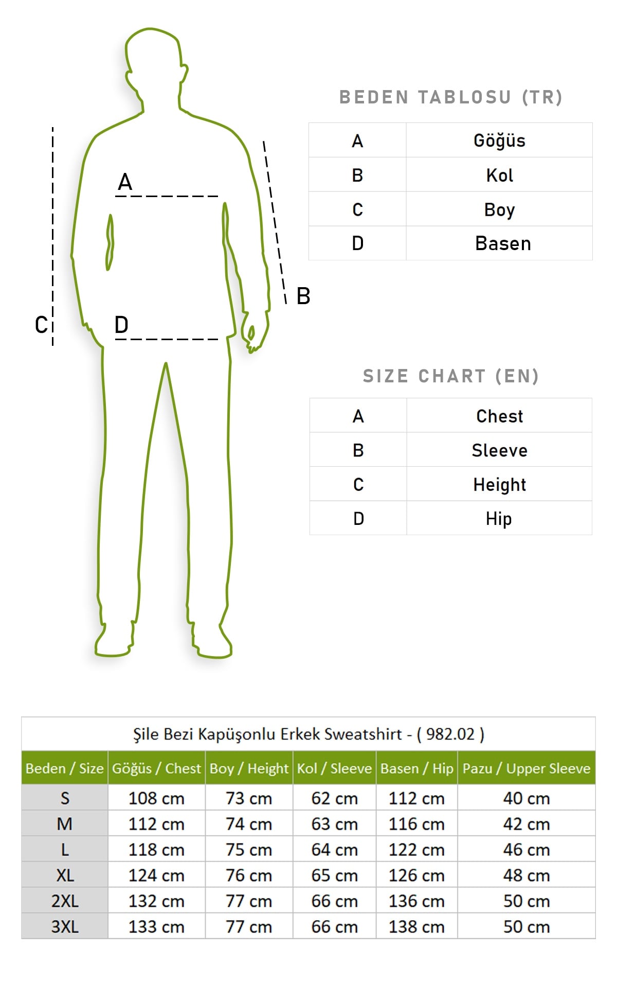 Şile Bezi Kapüşonlu Erkek Sweatshirt Buz Mavi Bmv