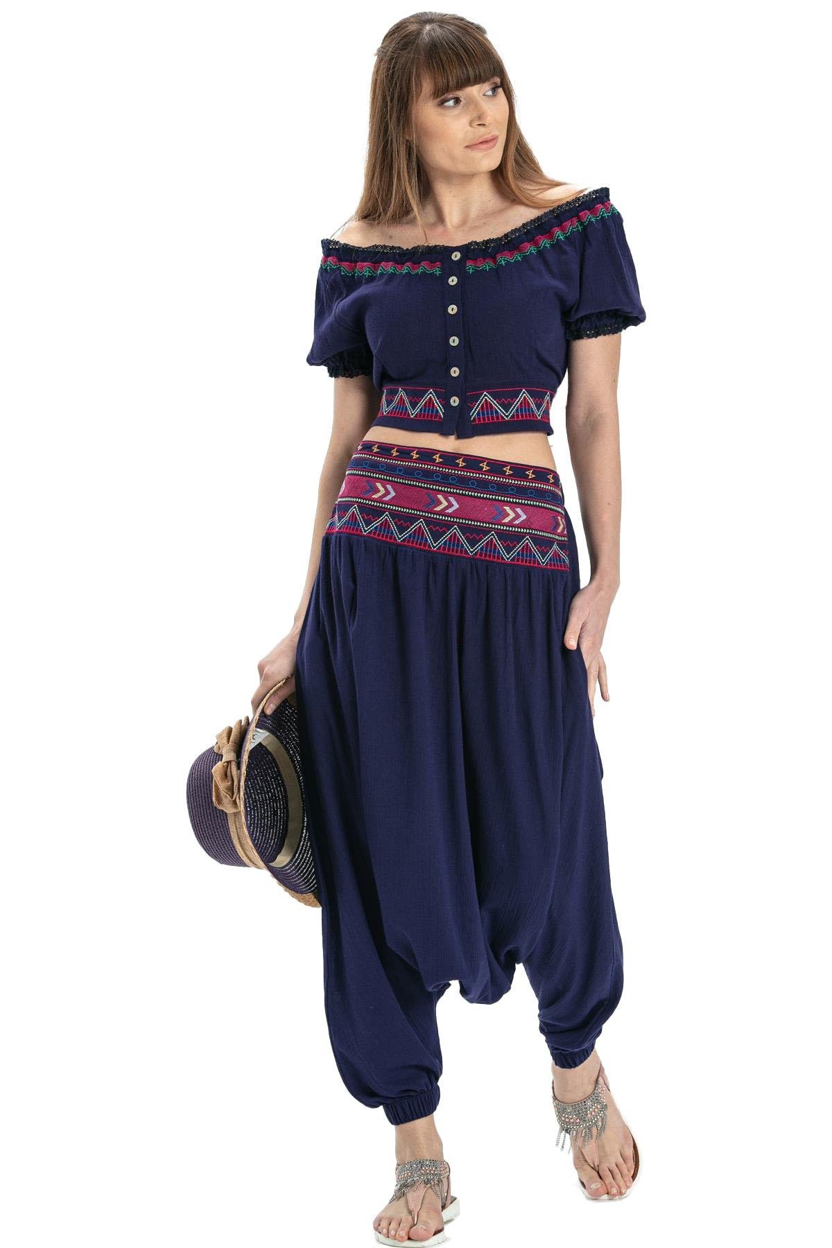 Şile Bezi Latin Şalvar Mor Mor