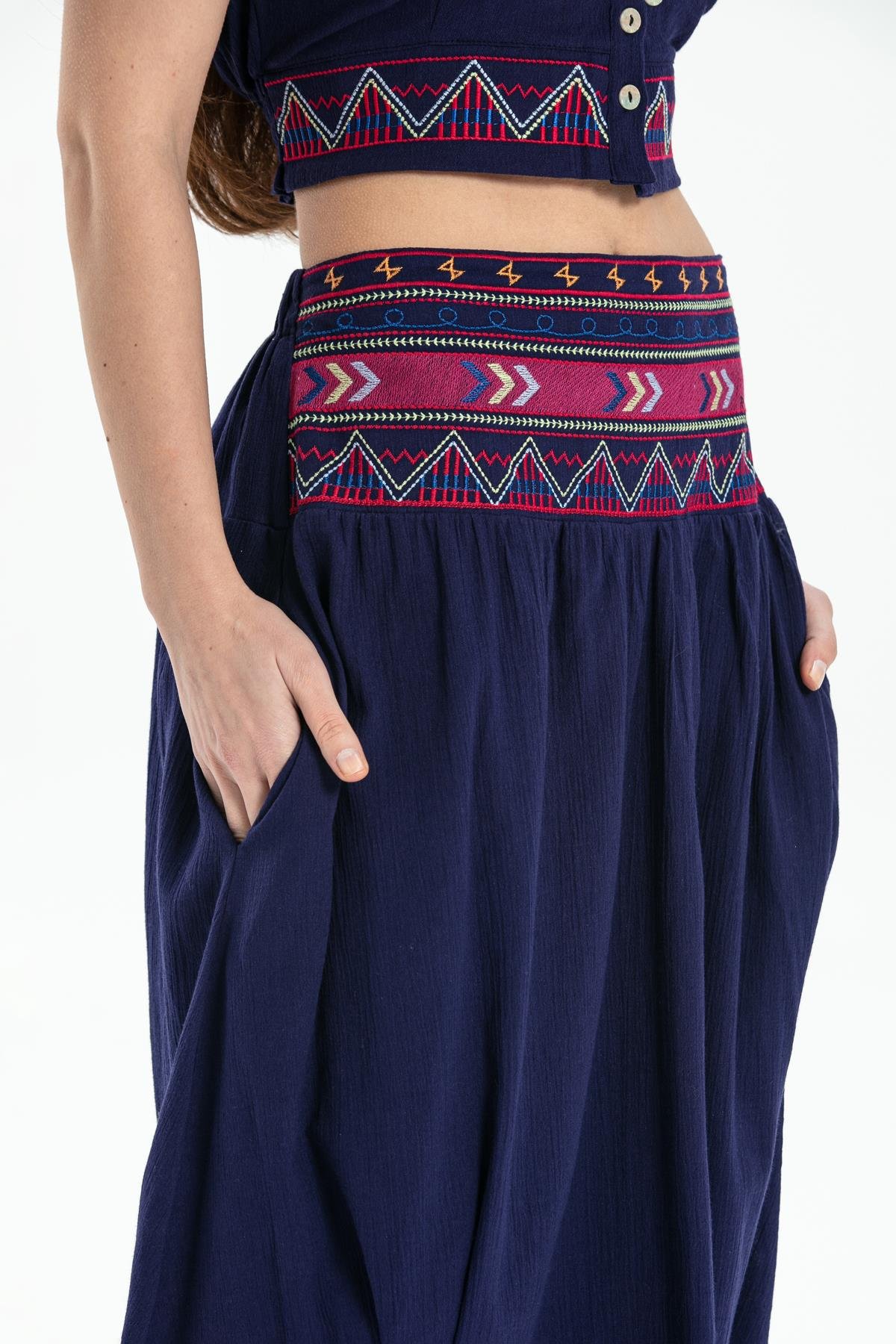 Şile Bezi Latin Şalvar Mor Mor