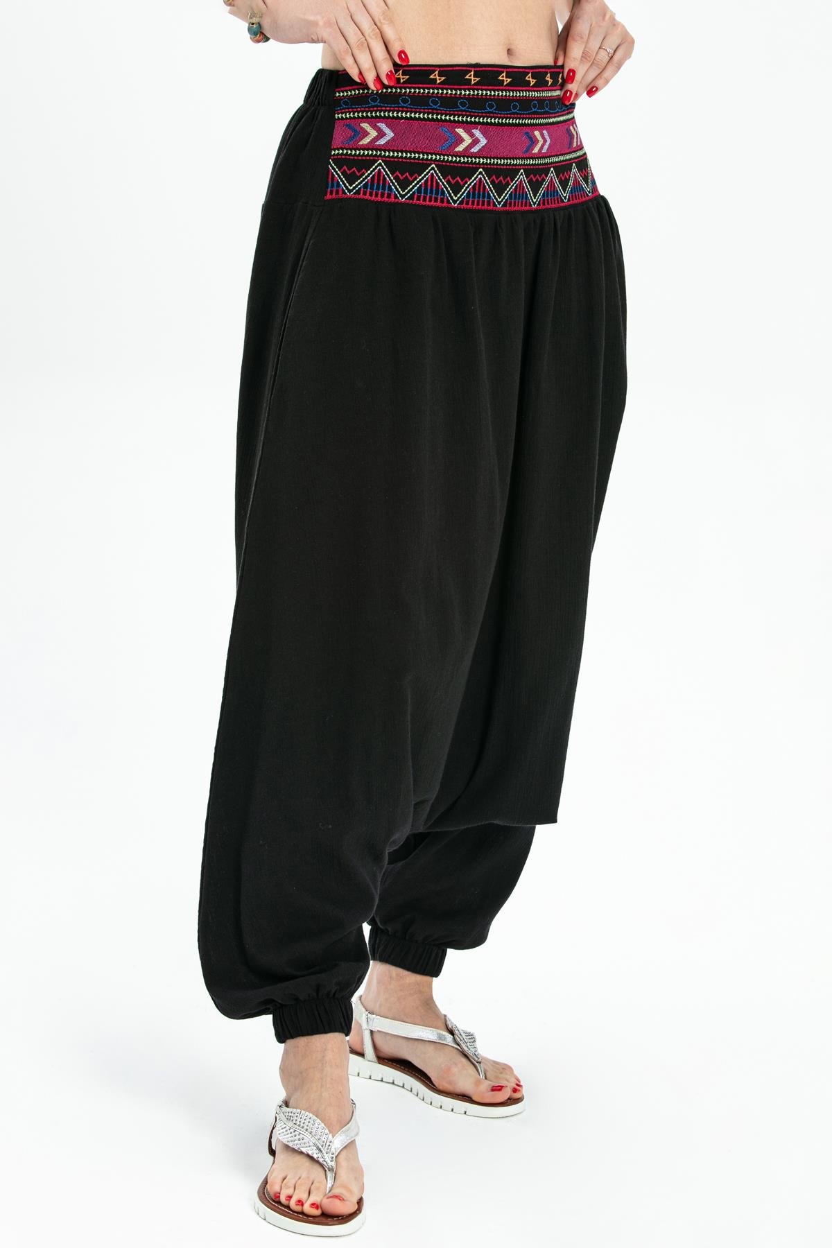 Şile Bezi Latin Şalvar Siyah Syh