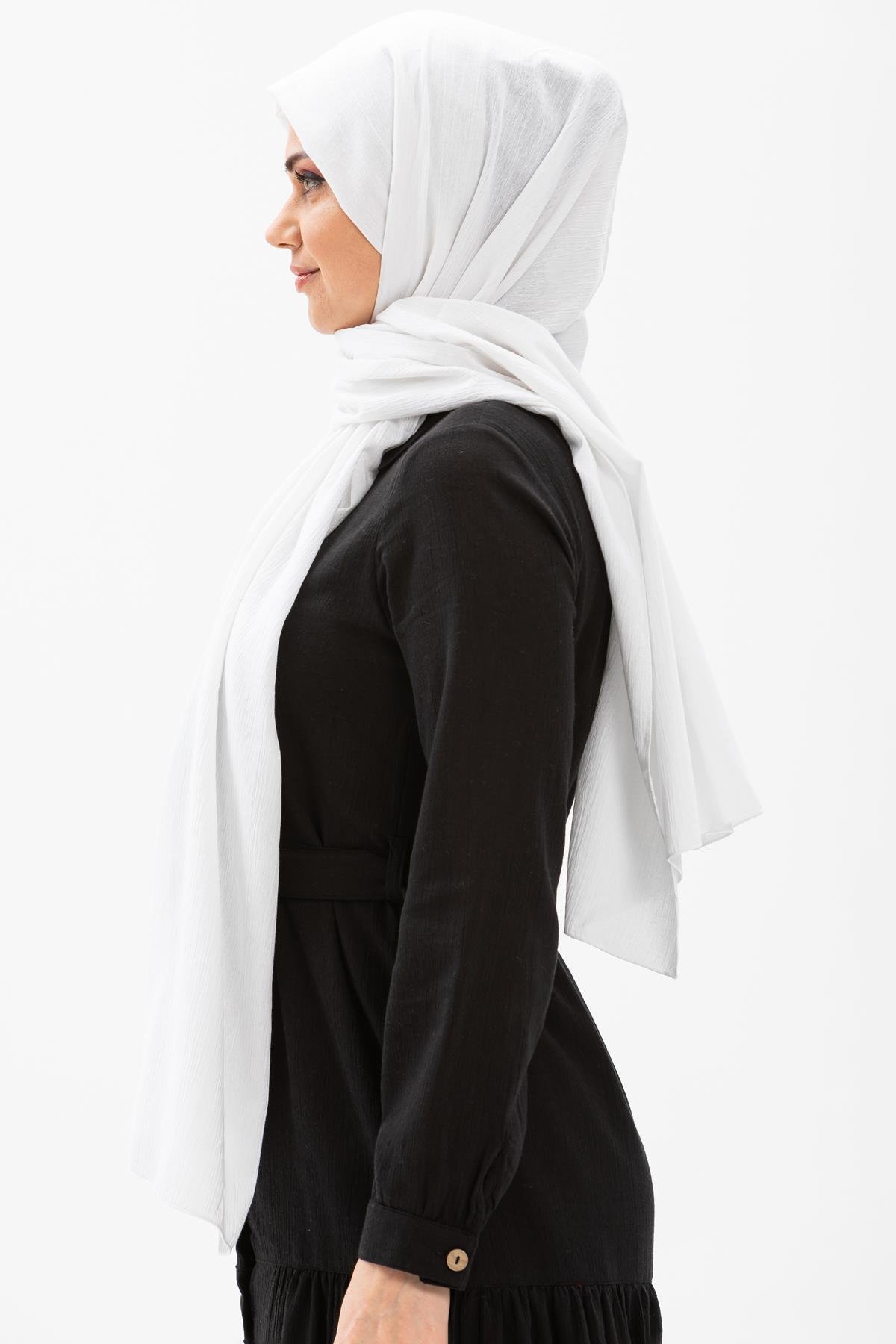 Şile Bezi Şal Beyaz Byz