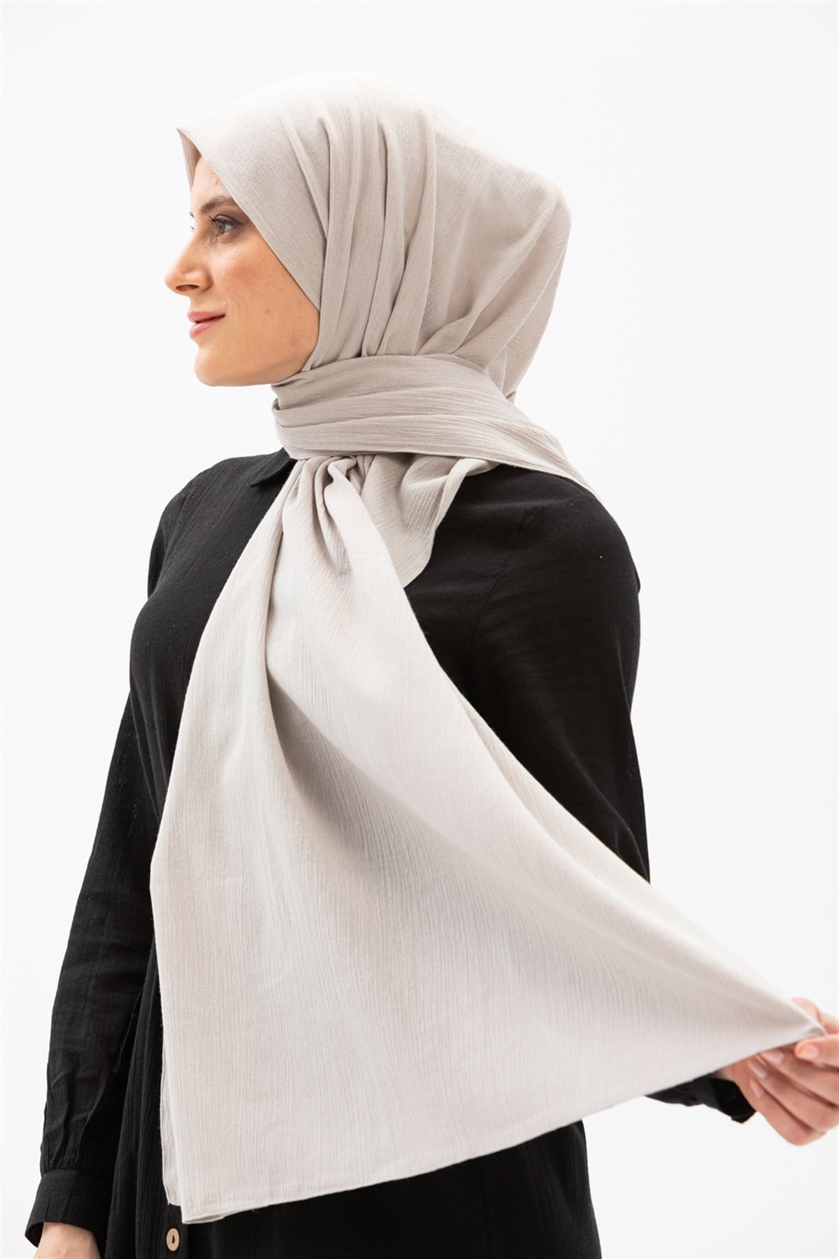 Sile Cloth Shawl Stone Color
