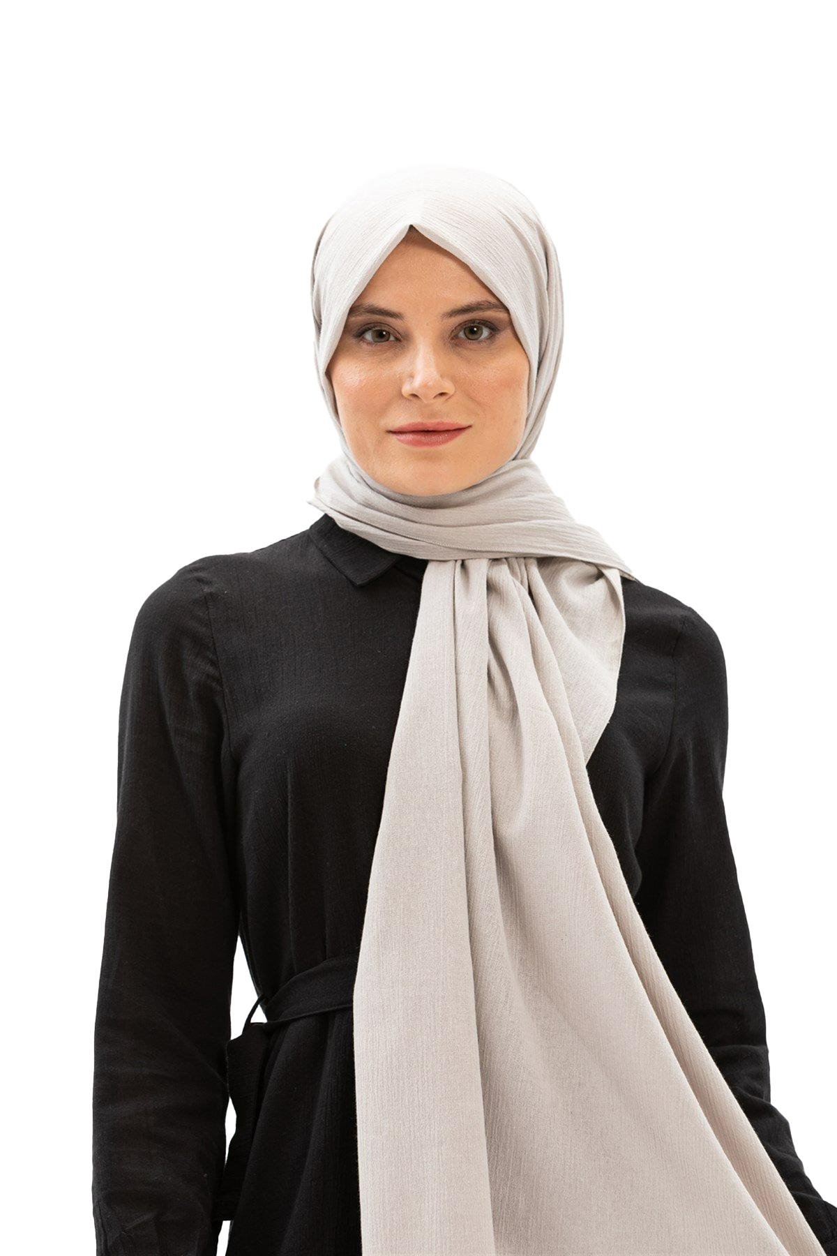 Sile Fabric Shawl Stone Color