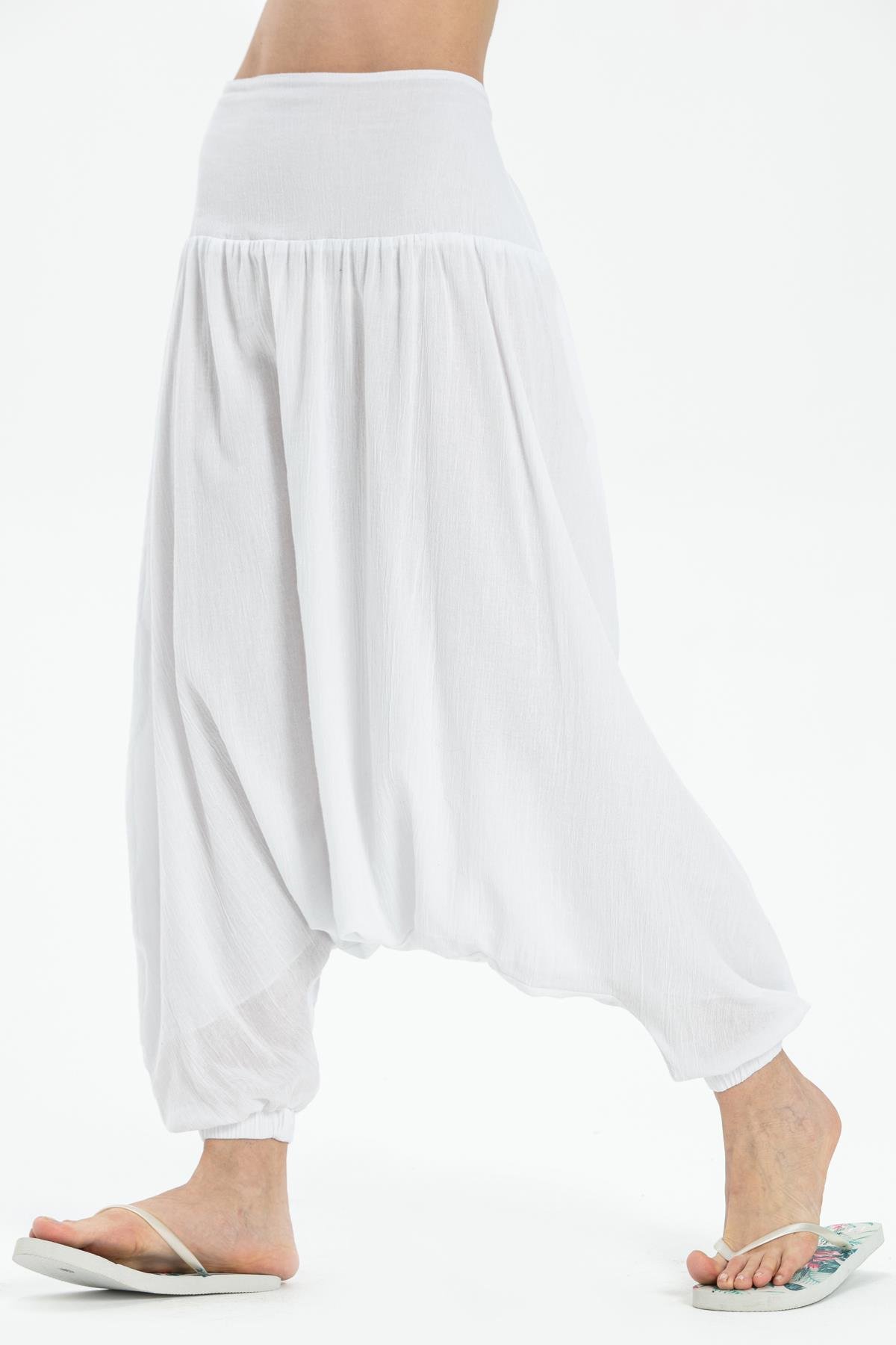 Sile Fabric Zeybek Shalwar White