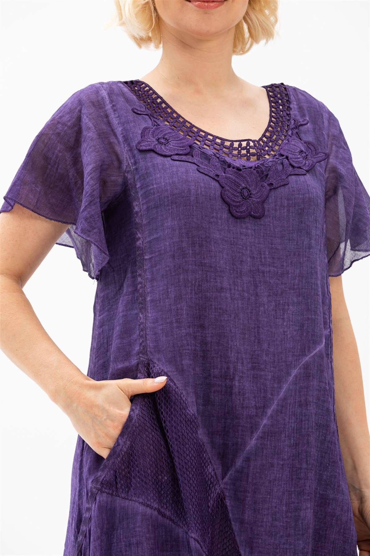 Crane Dress Purple