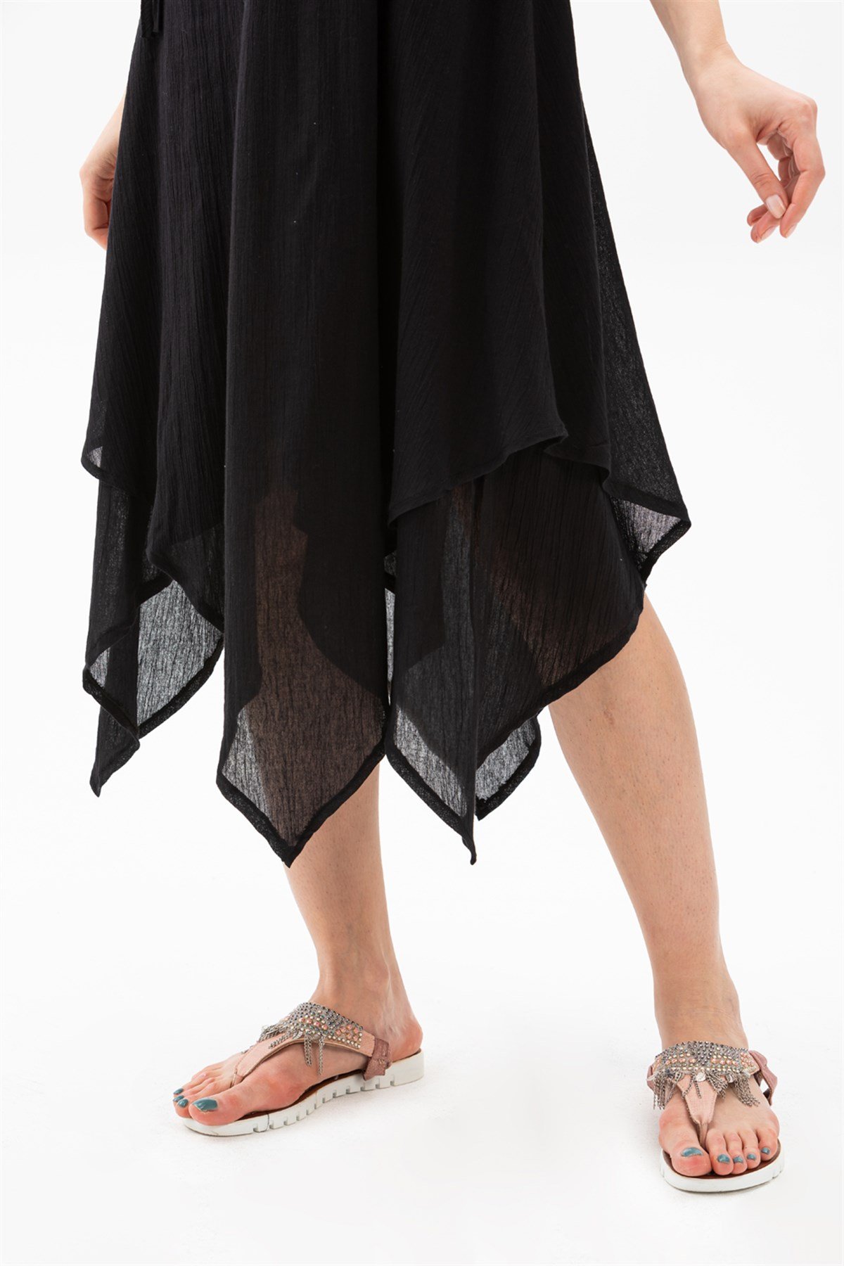 Triangle Layered Dress Black