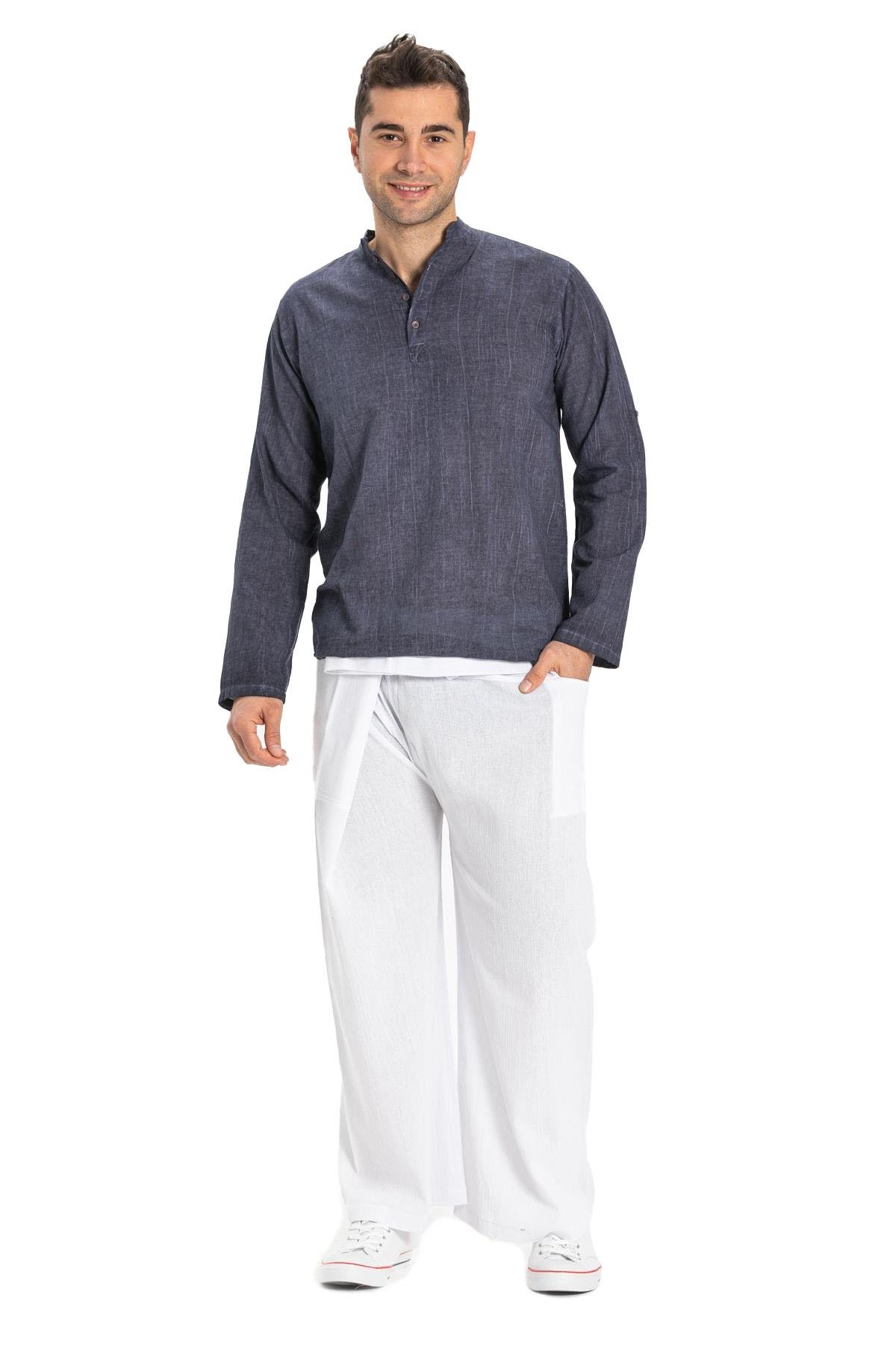 Unisex Şile Bezi Balıkçı Yazlık Pantolon Beyaz Byz