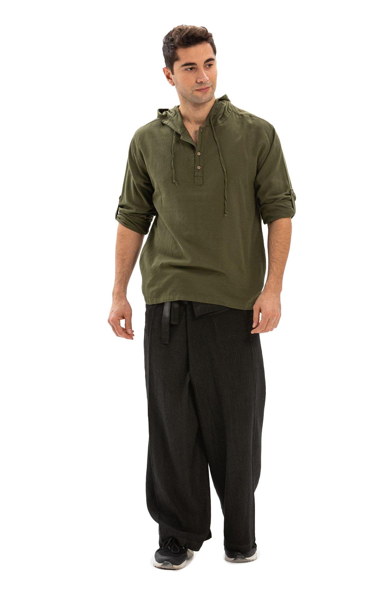 Unisex Şile Bezi Balıkçı Yazlık Pantolon Füme Fm