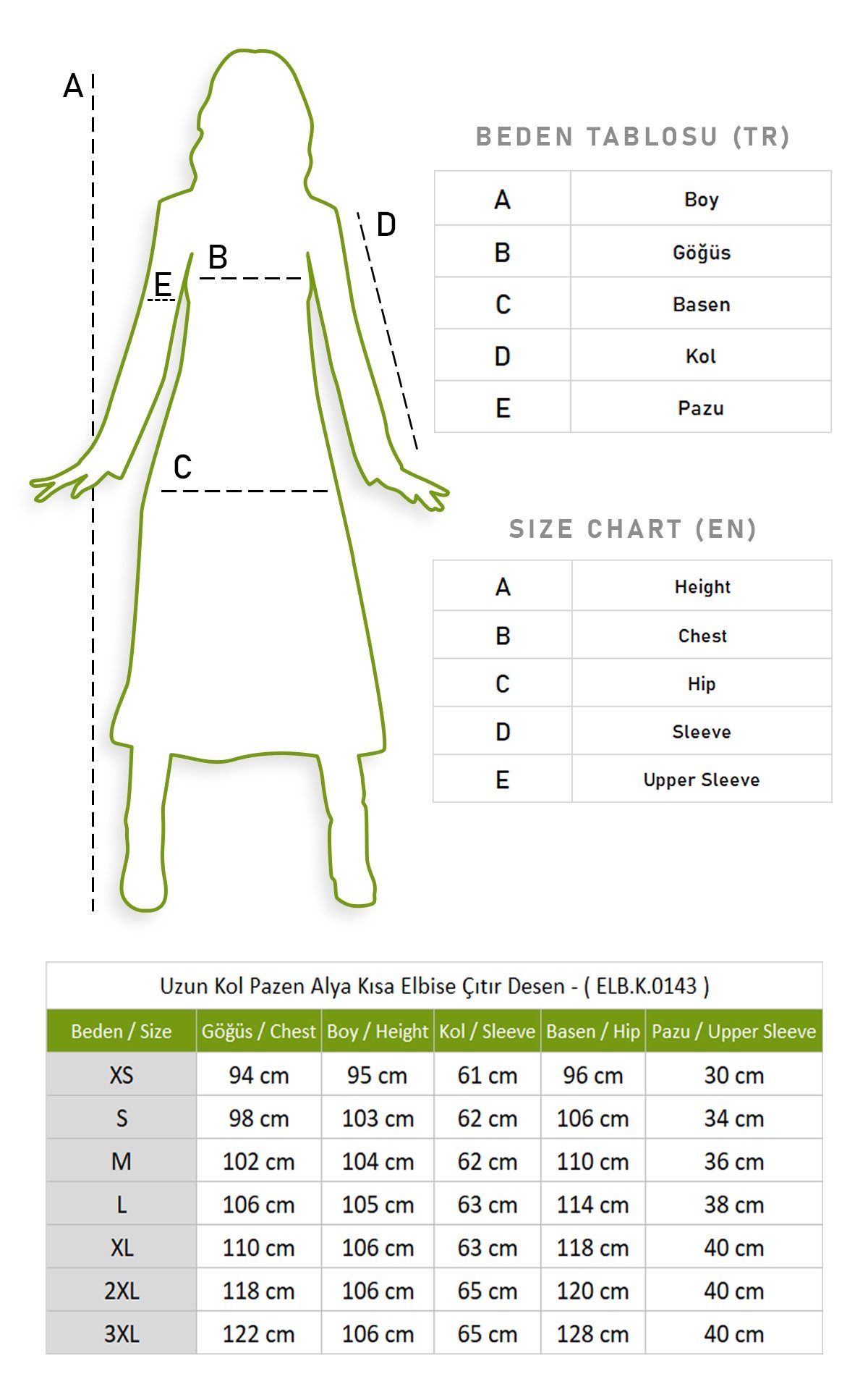Uzun Kol Alya Pazen Kısa Elbise Çıtır Desen Hardal Hrd