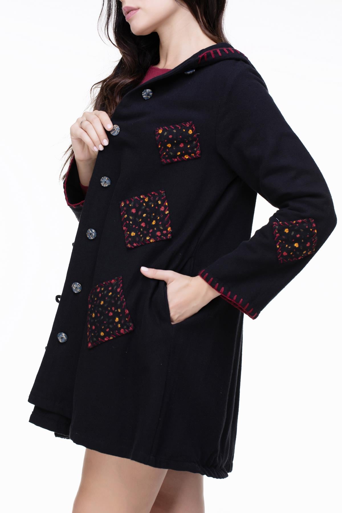 Eylem Flannel Jacket Black