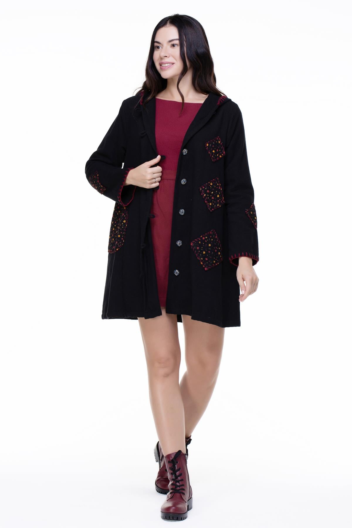 Eylem Flannel Jacket Black