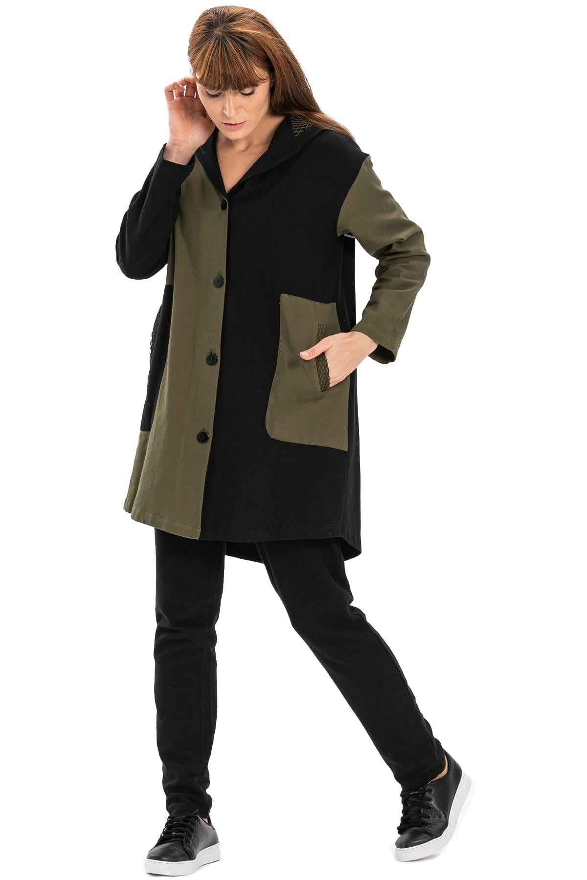Dream Printed Flannel  Jacket Khaki