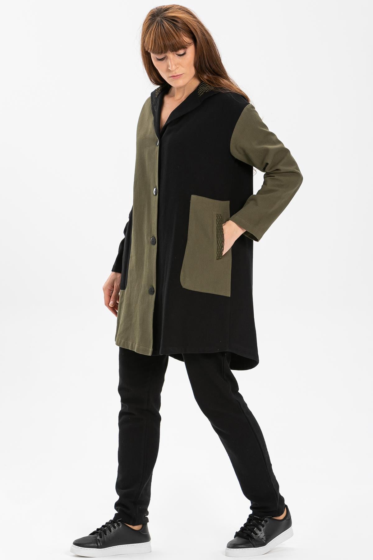 Dream Printed Flannel  Jacket Khaki