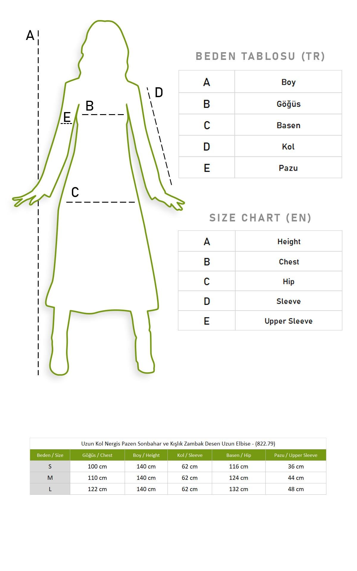 Uzun Kol Nergis Pazen Sonbahar ve Kışlık Zambak Desen Uzun Elbise Lacivert Lcvt
