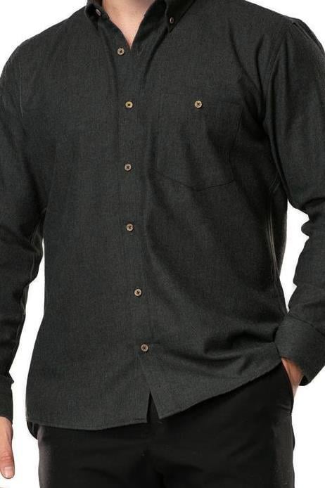 Uzun Kol Oduncu Erkek Pazen Sonbahar ve Kışlık Gömlek Balıksırtı Füme 4043