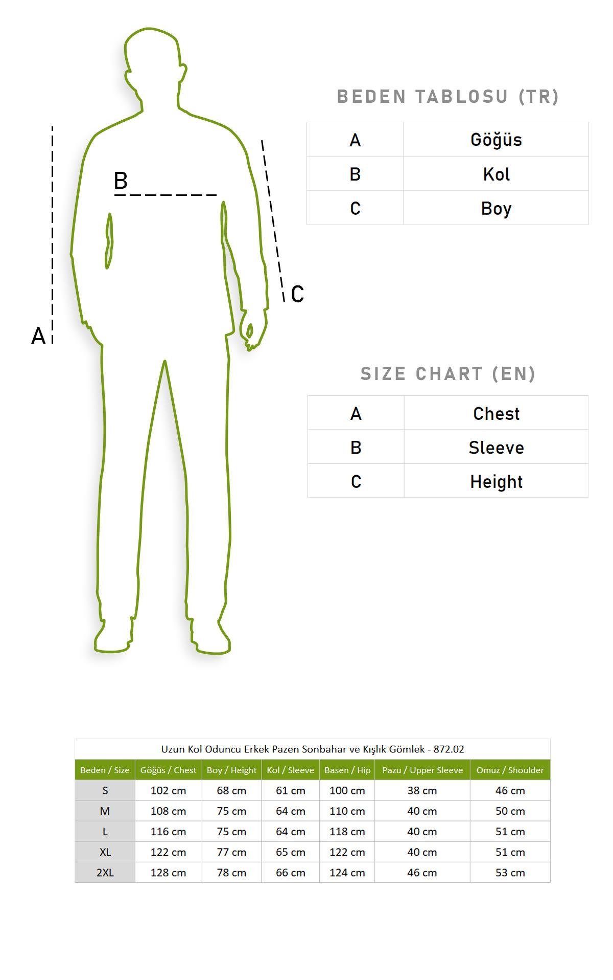 Uzun Kol Oduncu Erkek Pazen Sonbahar ve Kışlık Gömlek Bej 4032
