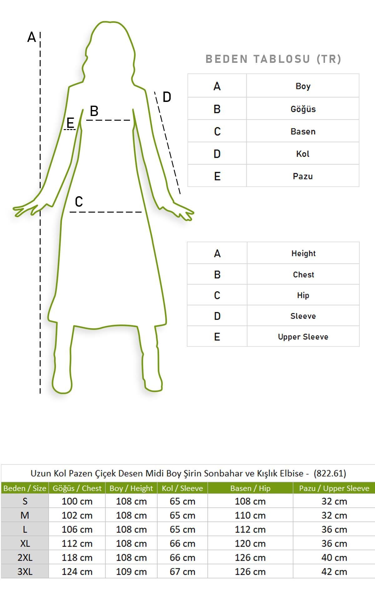 Uzun Kol Pazen Çiçek Desen Midi Boy Şirin Sonbahar ve Kışlık Elbise Lacivert Lcvt