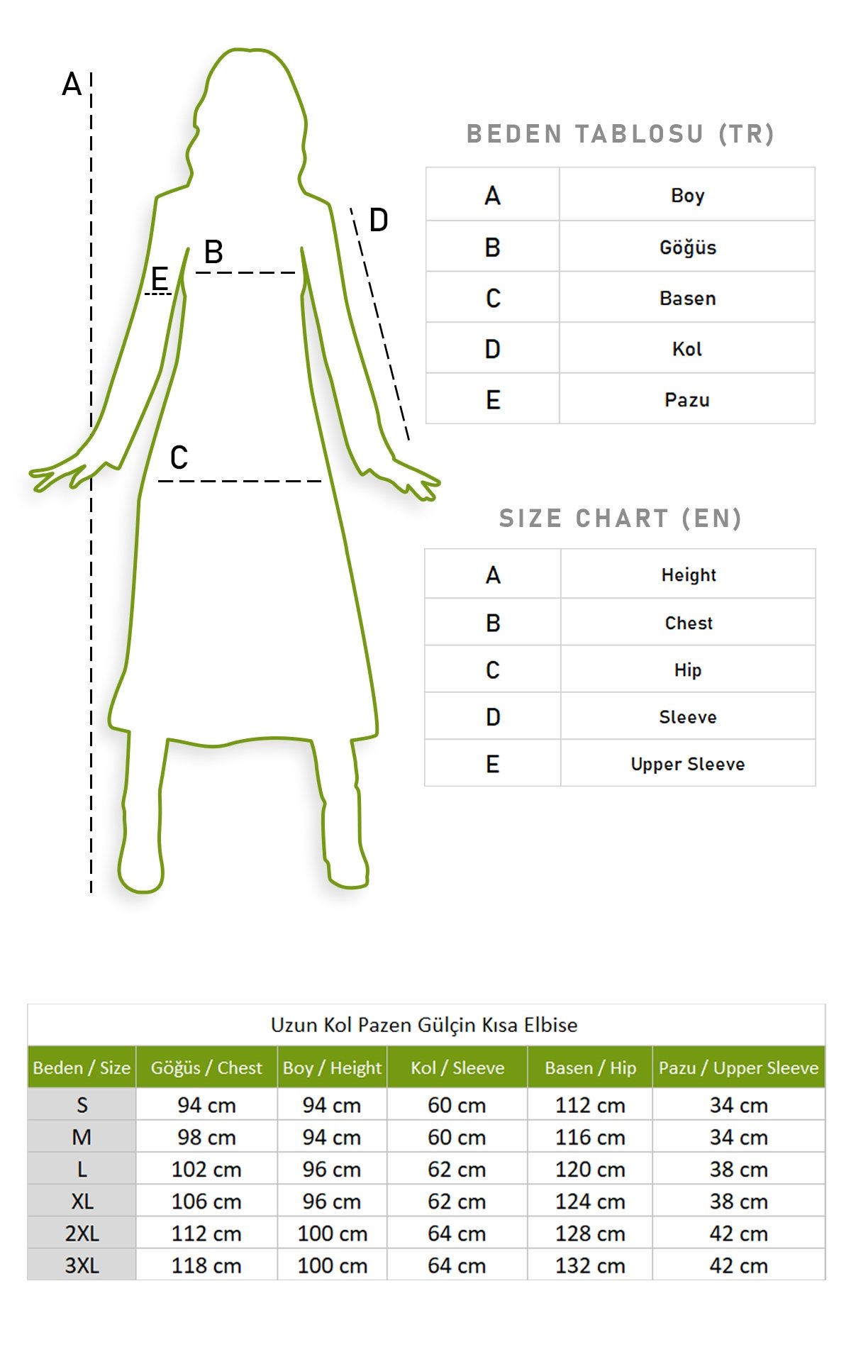 Gülçin Flannel Flannel Fabric Short Dress Çıtır Pattern Green
