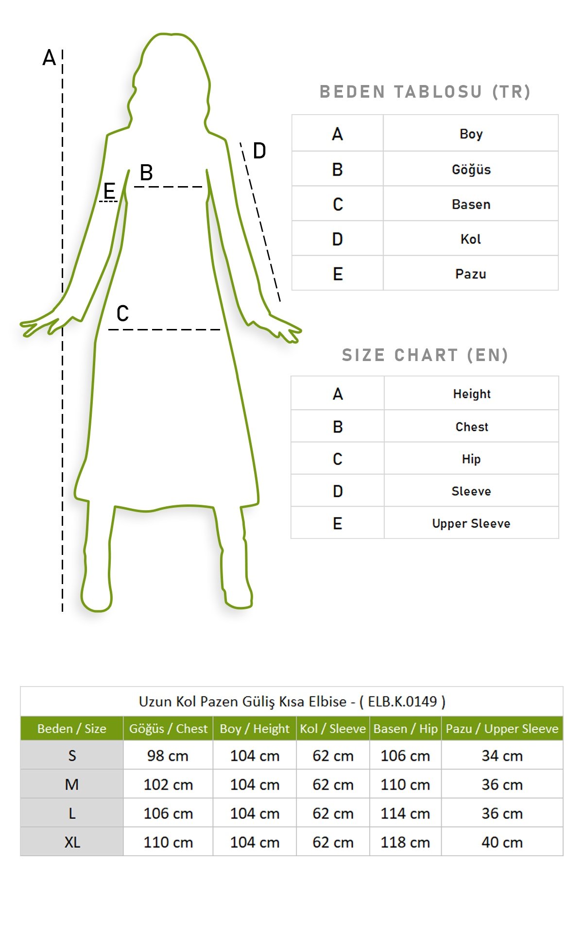 Uzun Kol Pazen Güliş Kısa Elbise Lacivert Lcvt