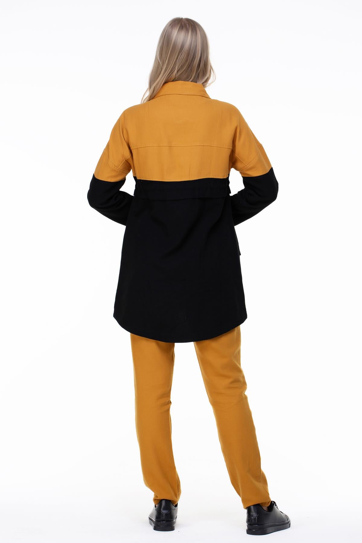 Hazal Flannel Jacket Saffron