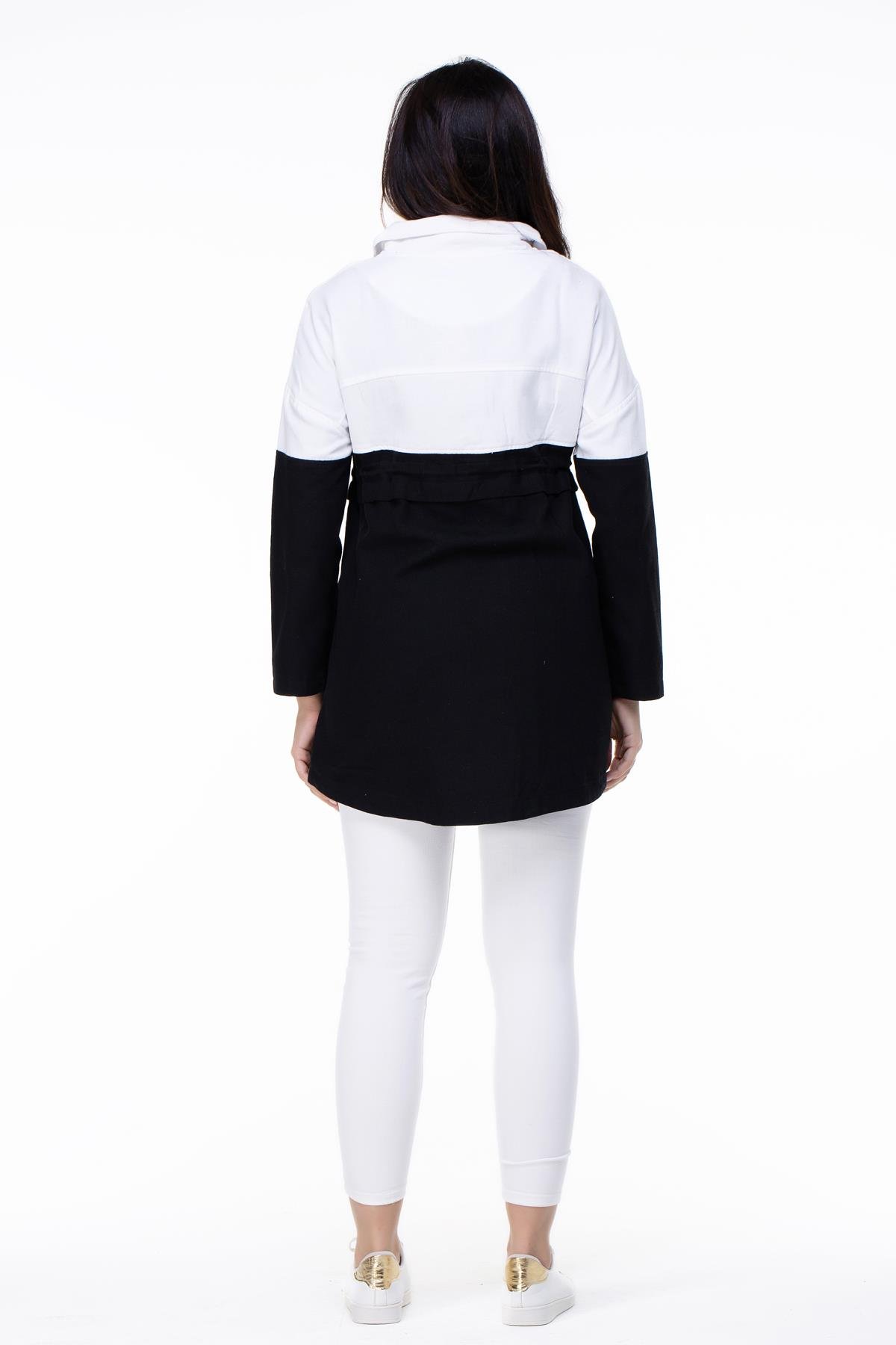 Uzun Kol Pazen Hazal Ceket Siyah Syh