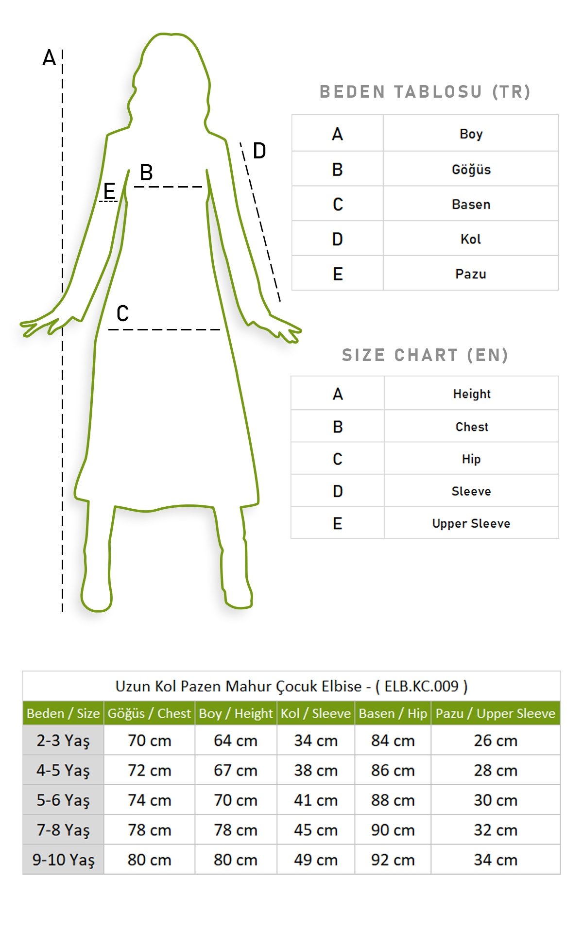 Uzun Kol Pazen Mahur Çocuk Elbise Bordo Brd