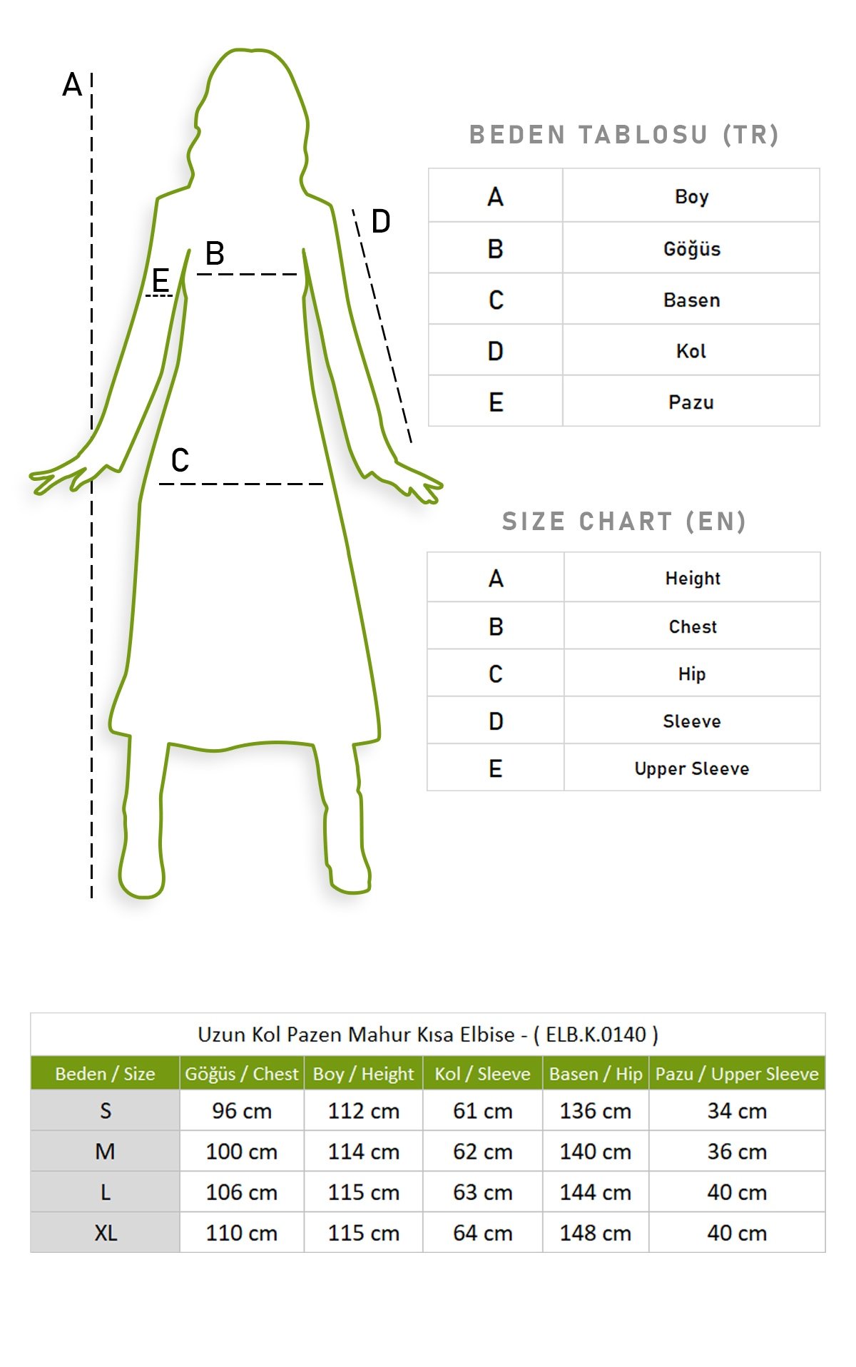 Uzun Kol Pazen Mahur Kısa Elbise Bordo Brd