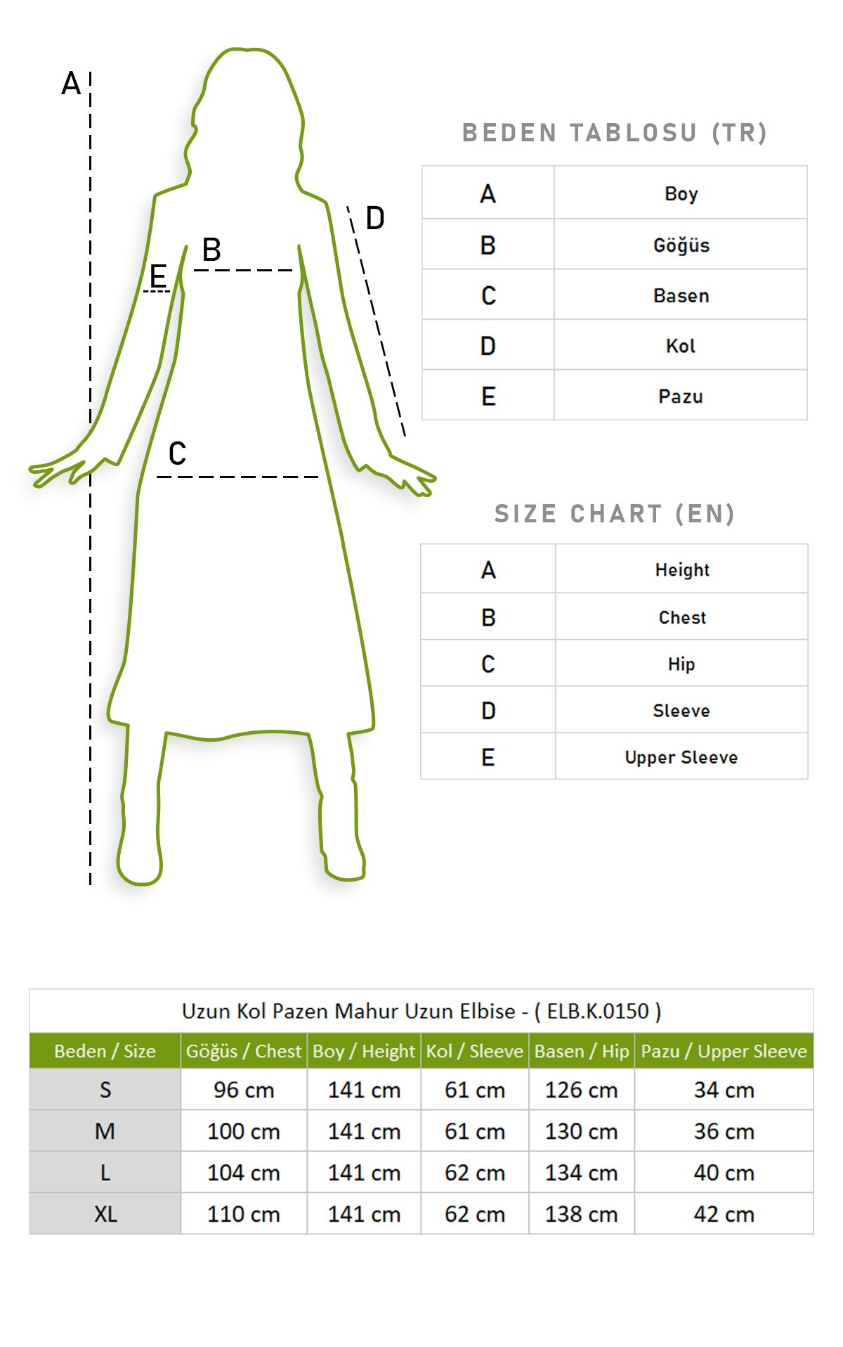 Uzun Kol Pazen Mahur Uzun Elbise Siyah Syh