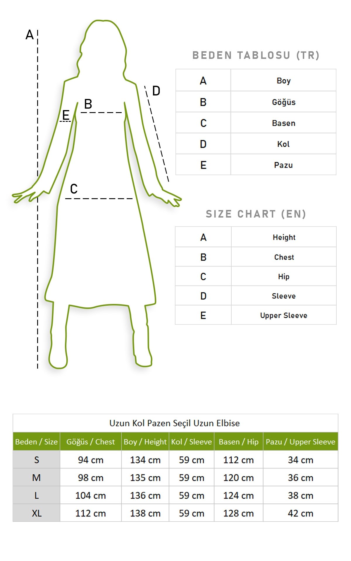 Uzun Kol Pazen Seçil Uzun Elbise Siyah Syh