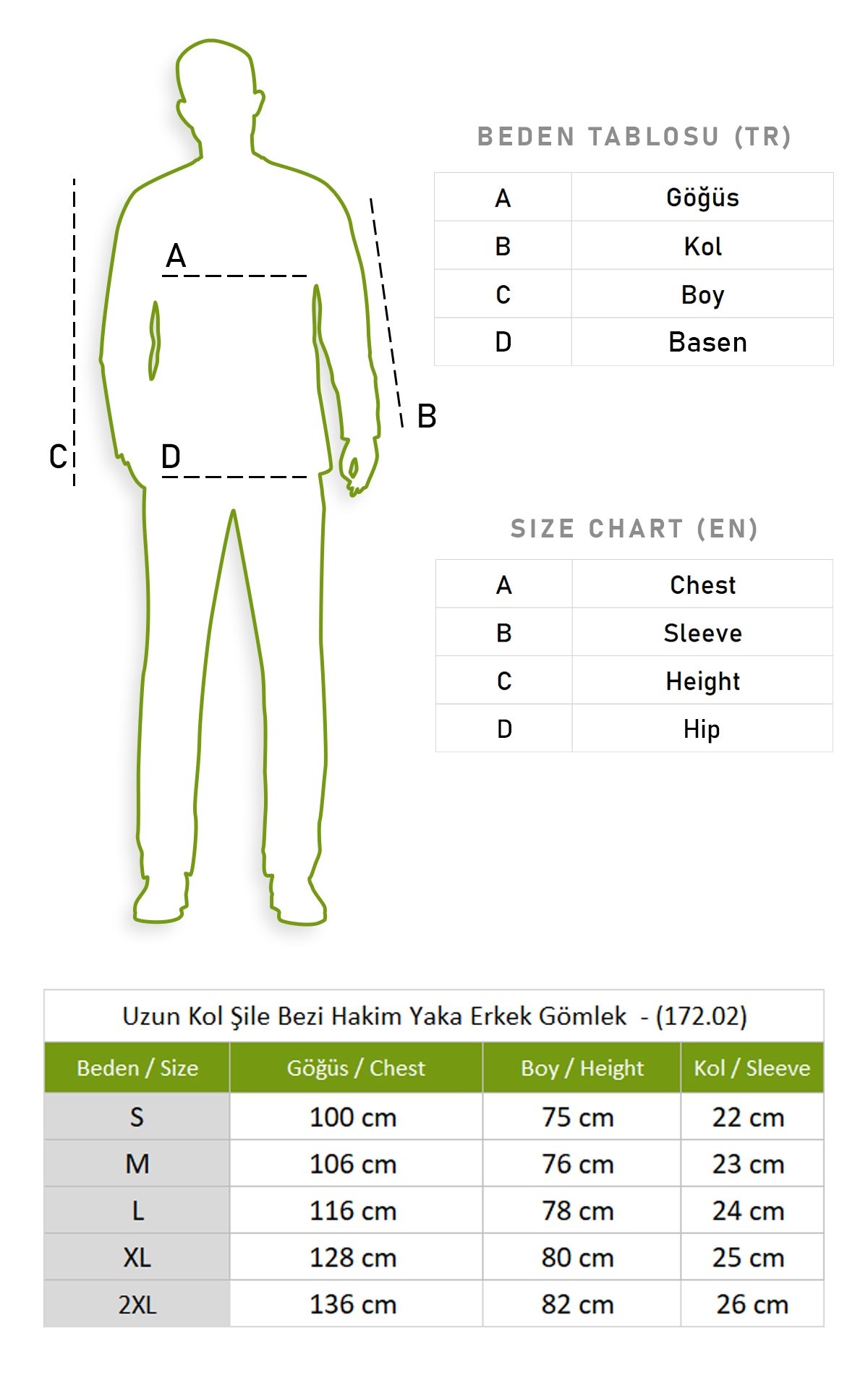Uzun Kol Şile Bezi Hakim Yaka Erkek Gömlek Mavi 3032