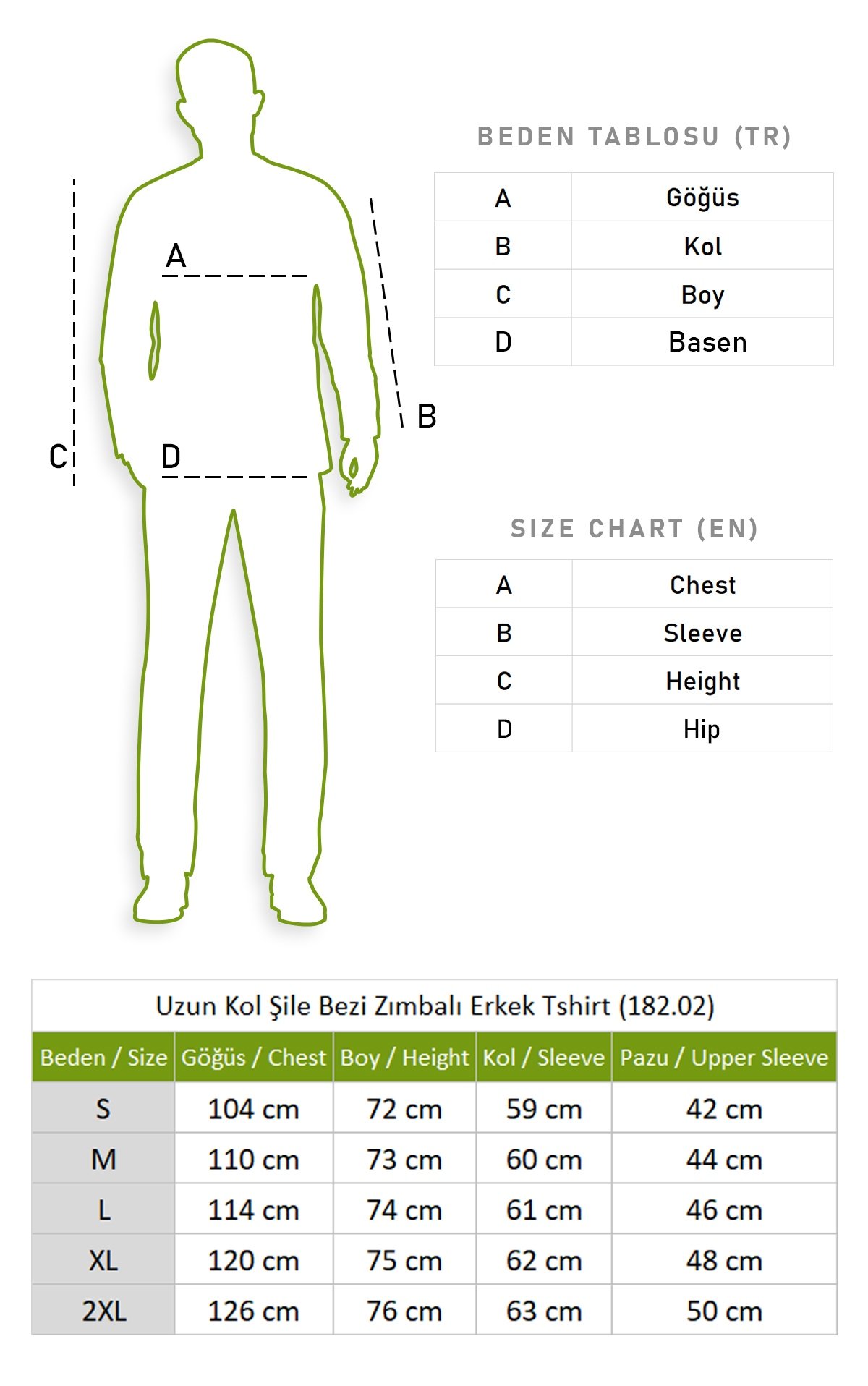 Uzun Kol Şile Bezi Zımbalı Erkek Tshirt Mavi Beyaz Çizgili 3019