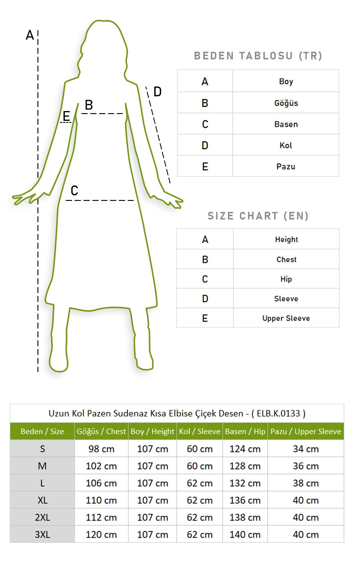 Uzun Kol Sudenaz Pazen Kısa Elbise Çiçek Desen Siyah Syh