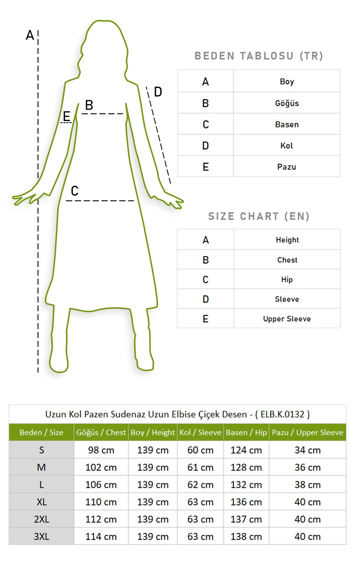 Uzun Kol Sudenaz Pazen Uzun Elbise Çiçek Desen Siyah Syh