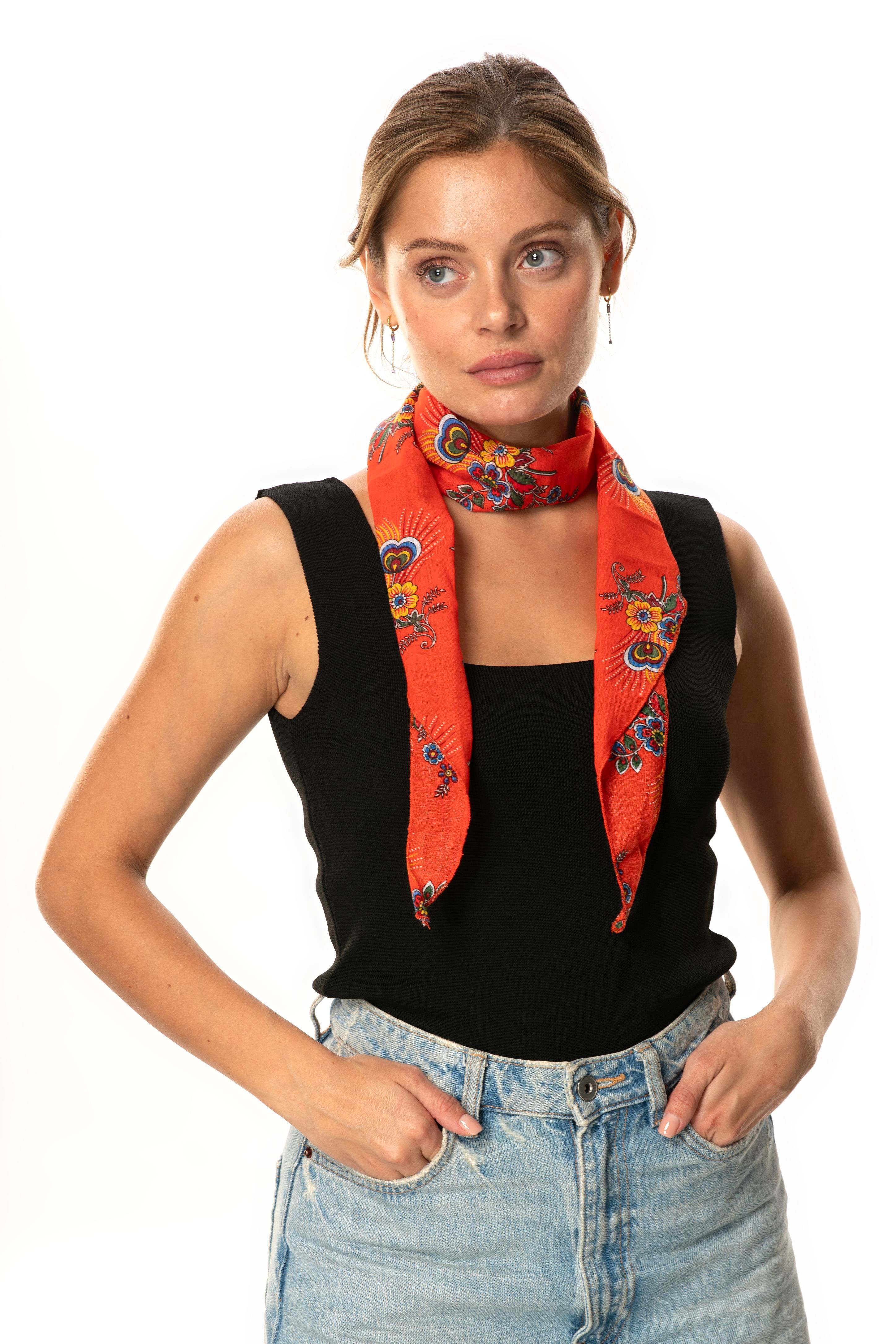 Vual Fular Mimoza Turuncu 6231