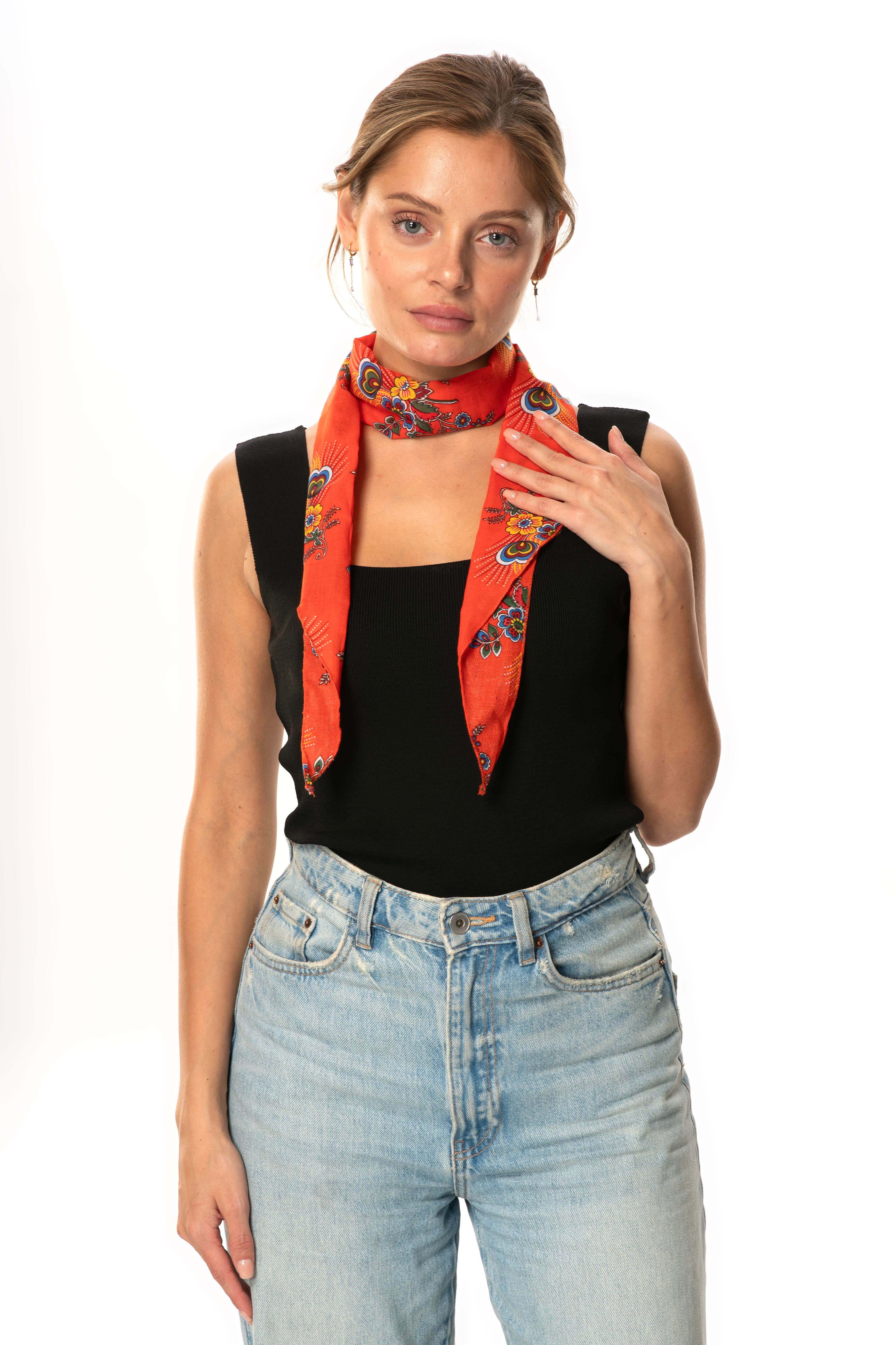 Vual Fular Mimoza Turuncu 6231