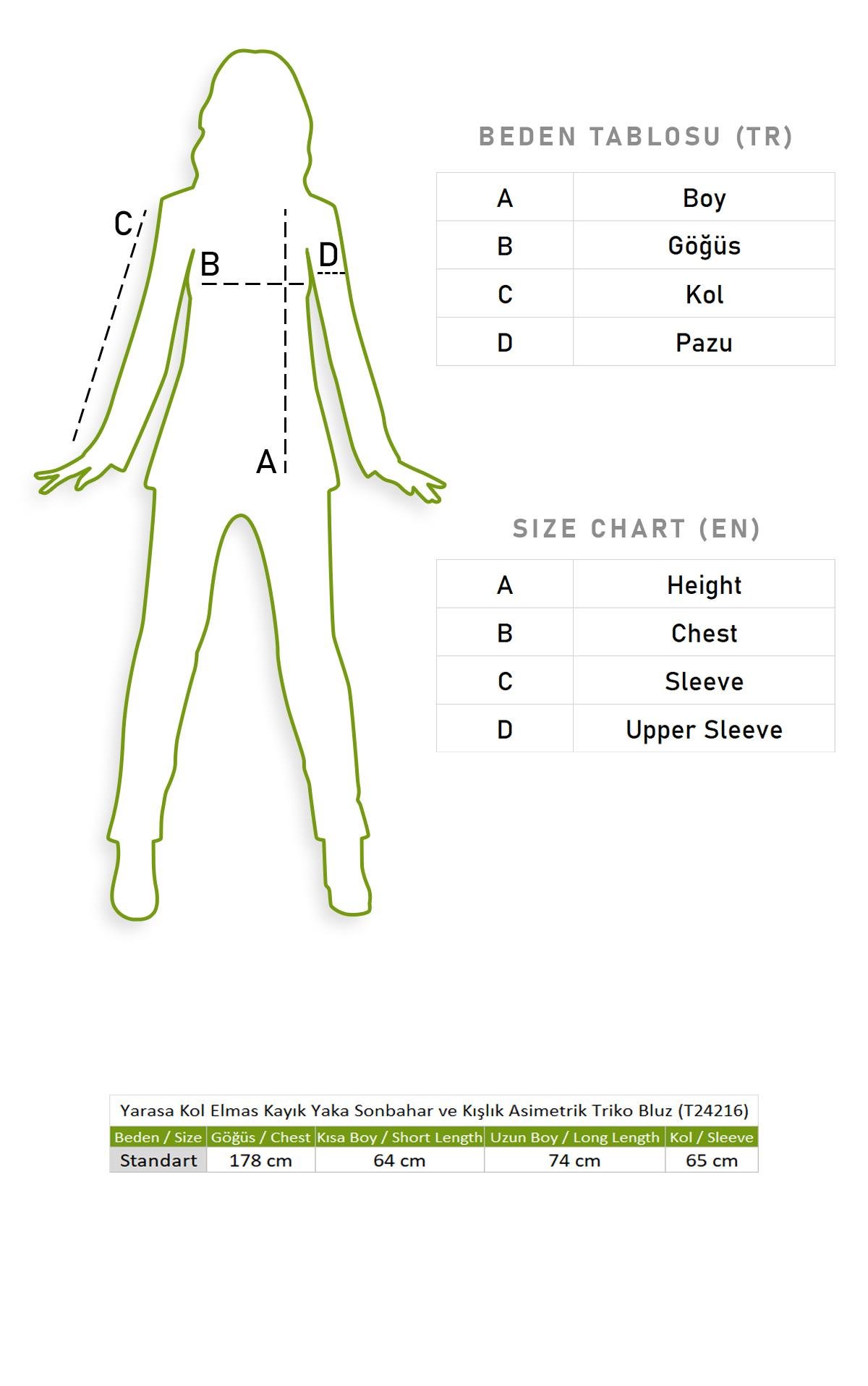 Yarasa Kol Elmas Kayık Yaka Sonbahar ve Kışlık  Asimetrik Triko Bluz Fuşya Fsy
