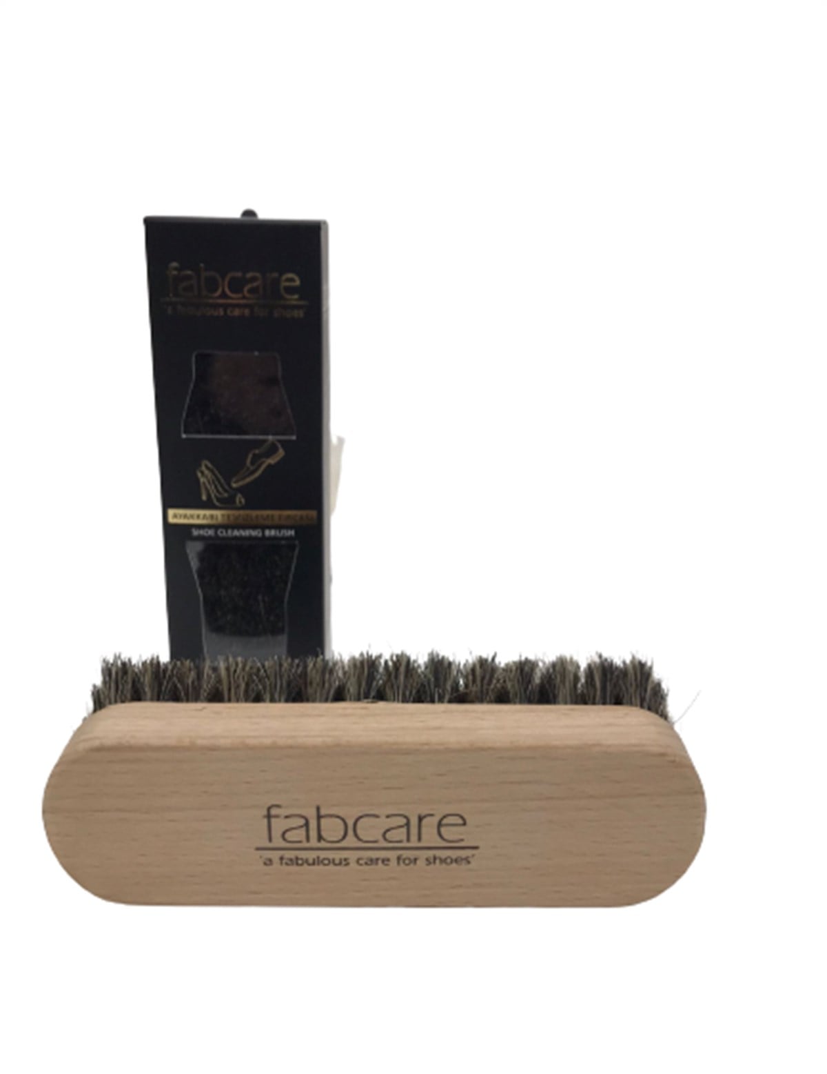 4010 Fabcare At Kılı Ayakkabı Fırçası 13 cm-Naturel sistemayakkabi