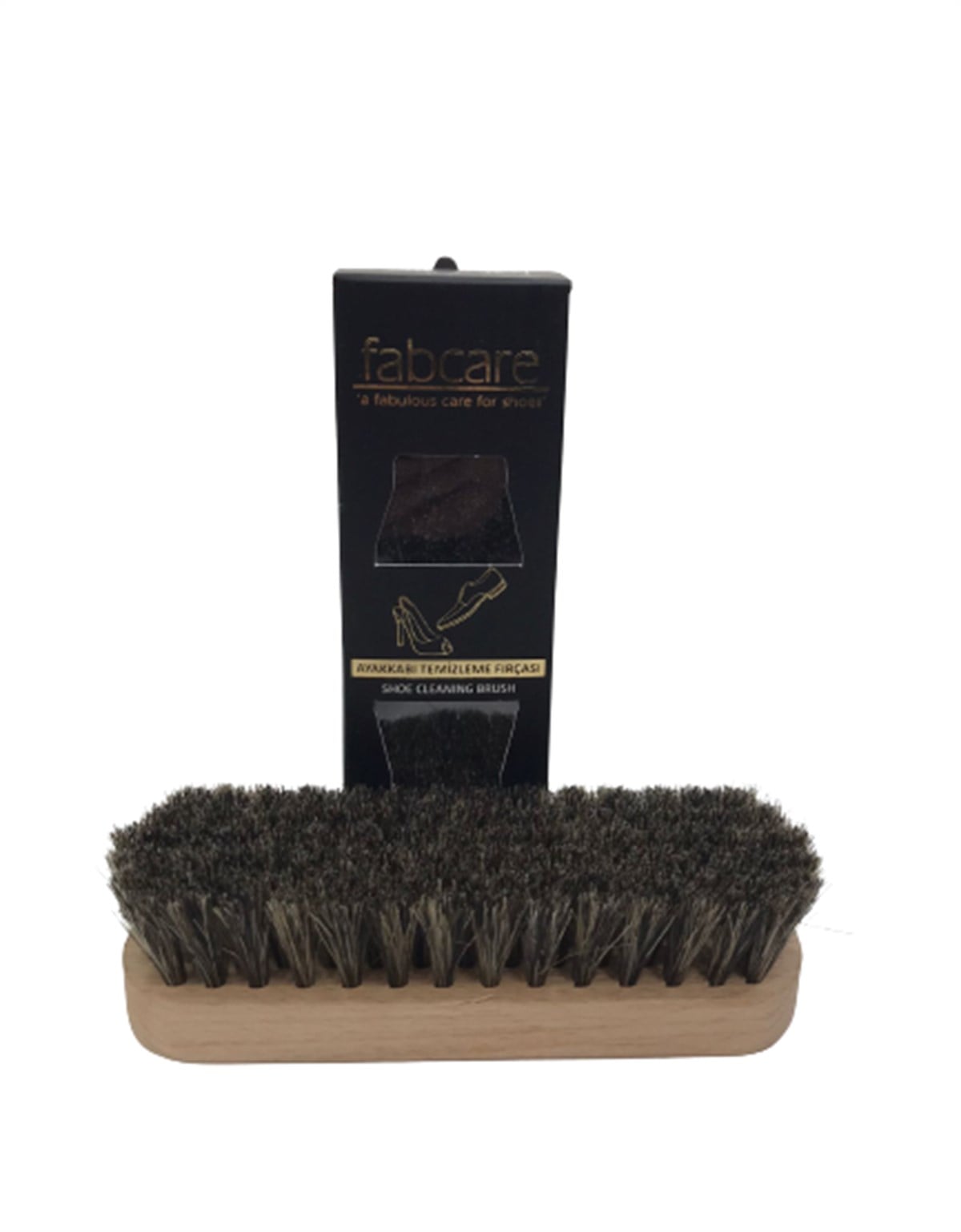 4010 Fabcare At Kılı Ayakkabı Fırçası 13 cm-Naturel sistemayakkabi
